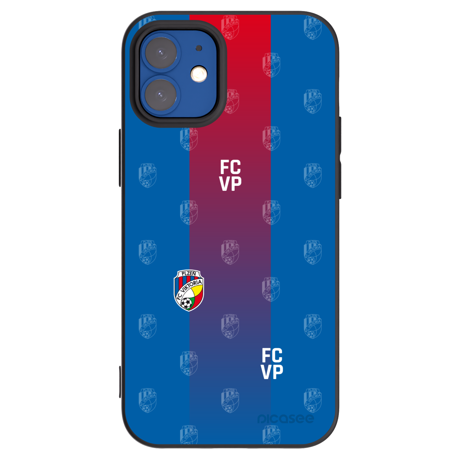 Picasee silikonový černý obal pro Apple iPhone 12 mini - FC Viktoria Plzeň F