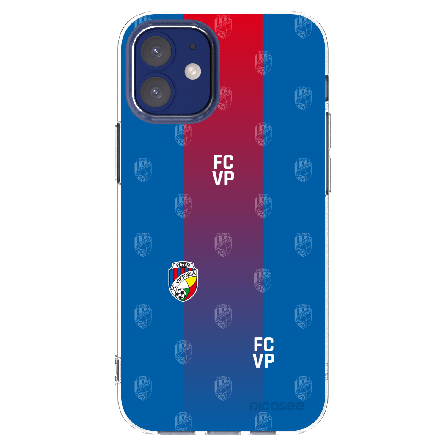 Picasee silikonový průhledný obal pro Apple iPhone 12 mini - FC Viktoria Plzeň F