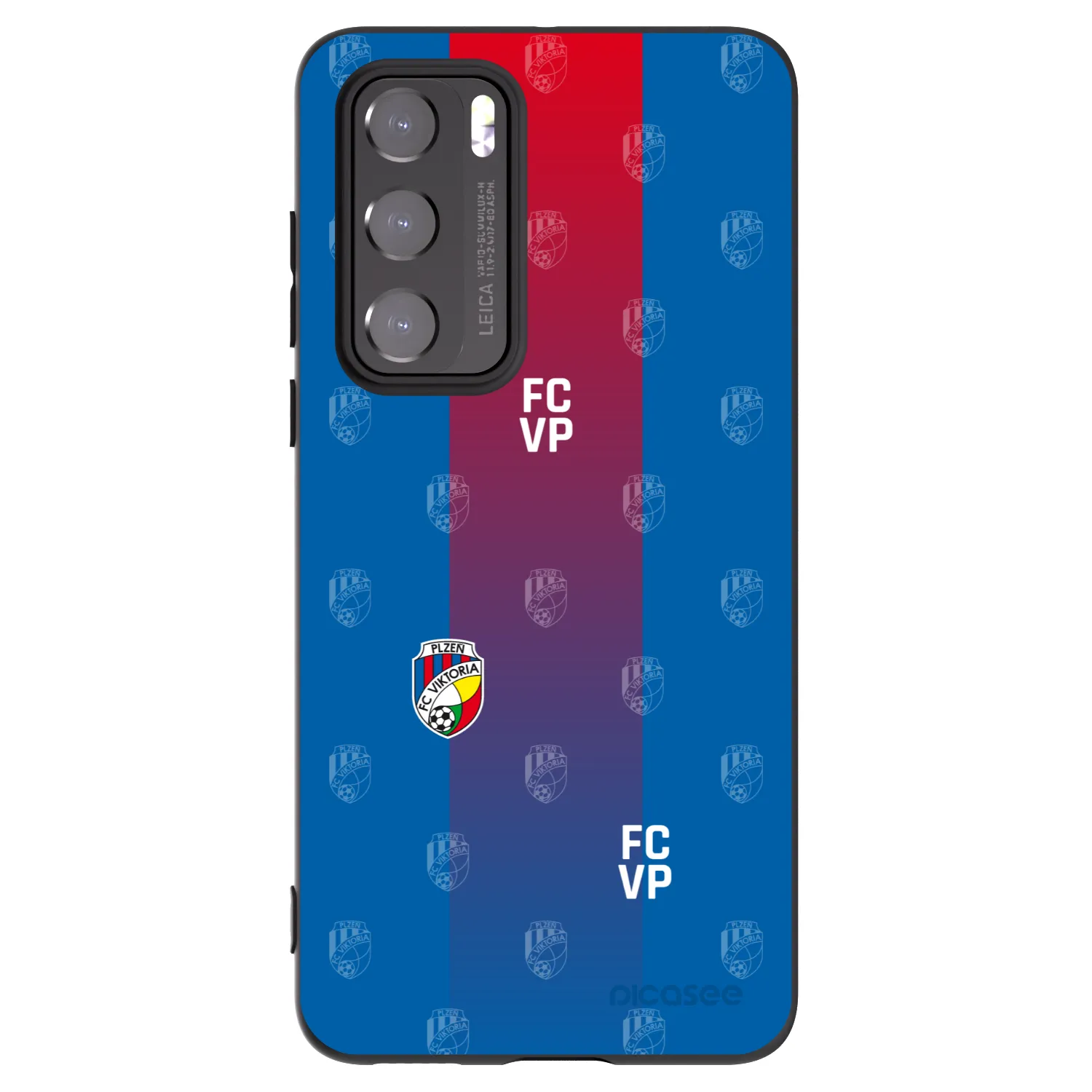 Picasee silikonový černý obal pro Huawei P40 - FC Viktoria Plzeň F