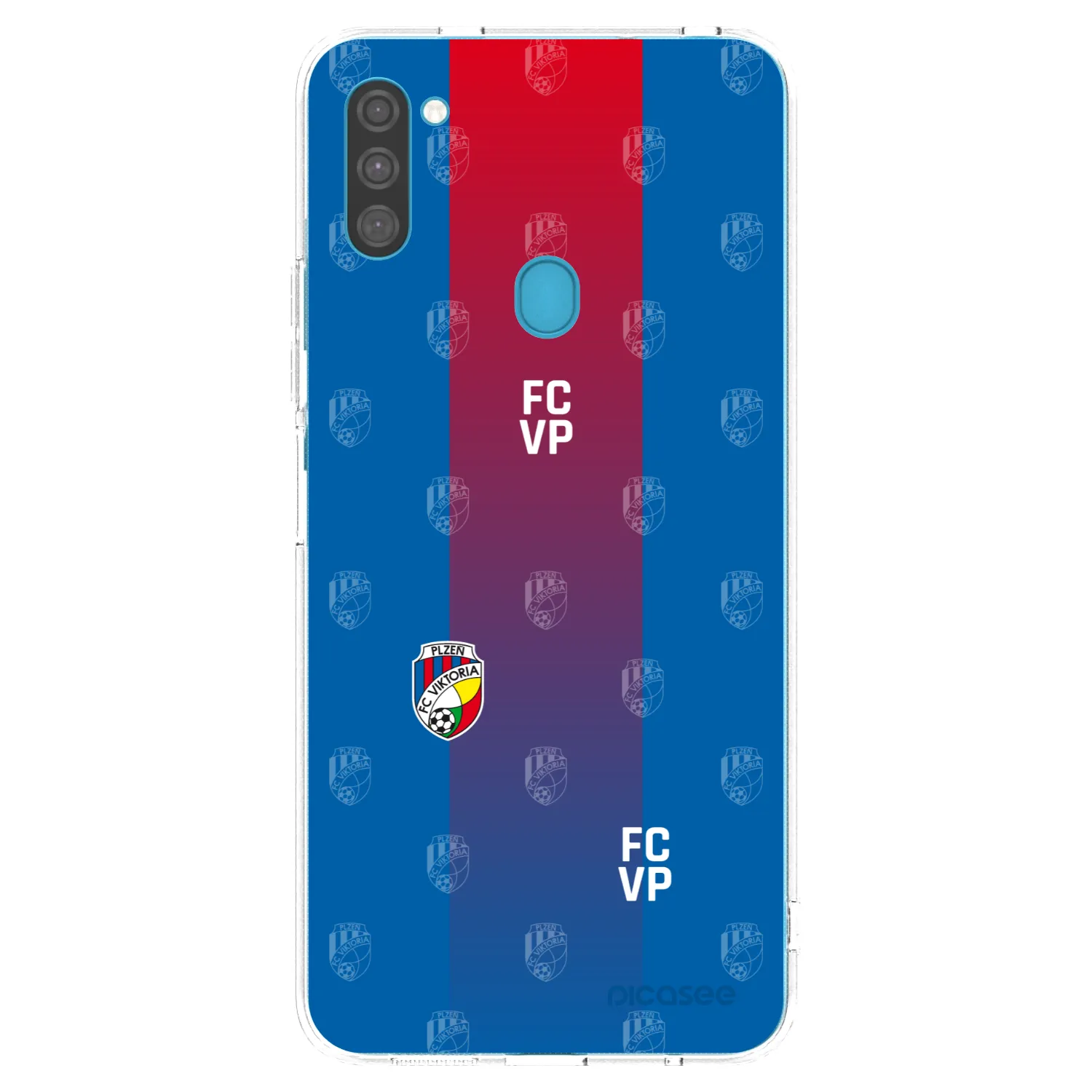 Picasee silikonový průhledný obal pro Samsung Galaxy M11 - FC Viktoria Plzeň F