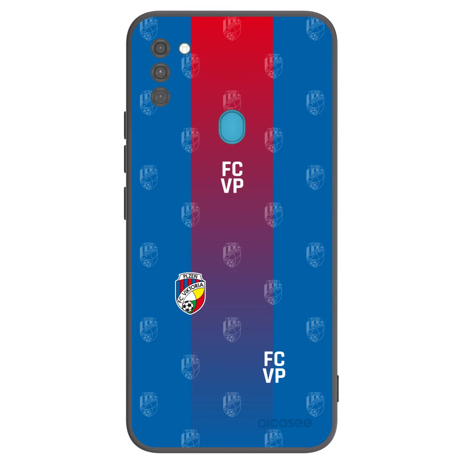 Picasee silikonový černý obal pro Samsung Galaxy M11 - FC Viktoria Plzeň F