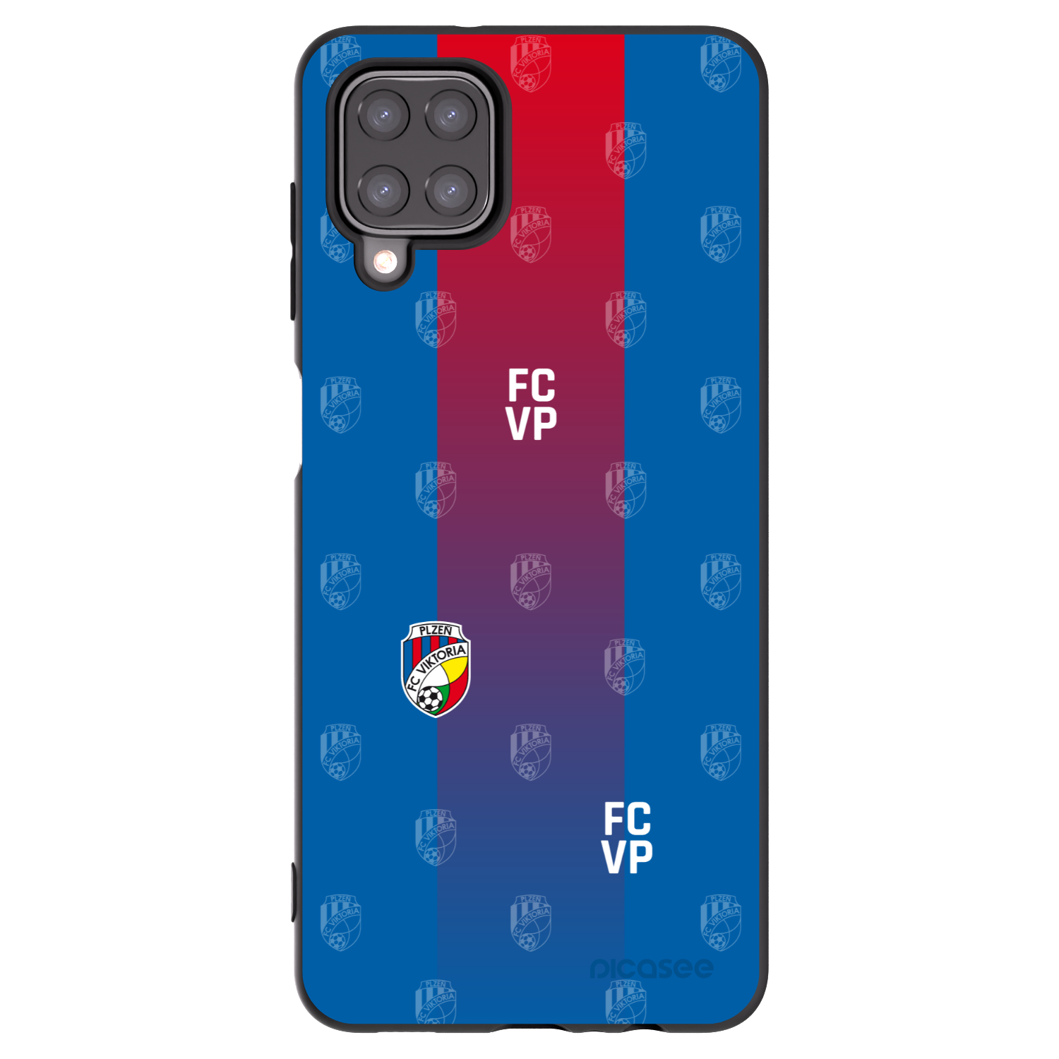 Picasee silikonový černý obal pro Samsung Galaxy A12 A125F - FC Viktoria Plzeň F