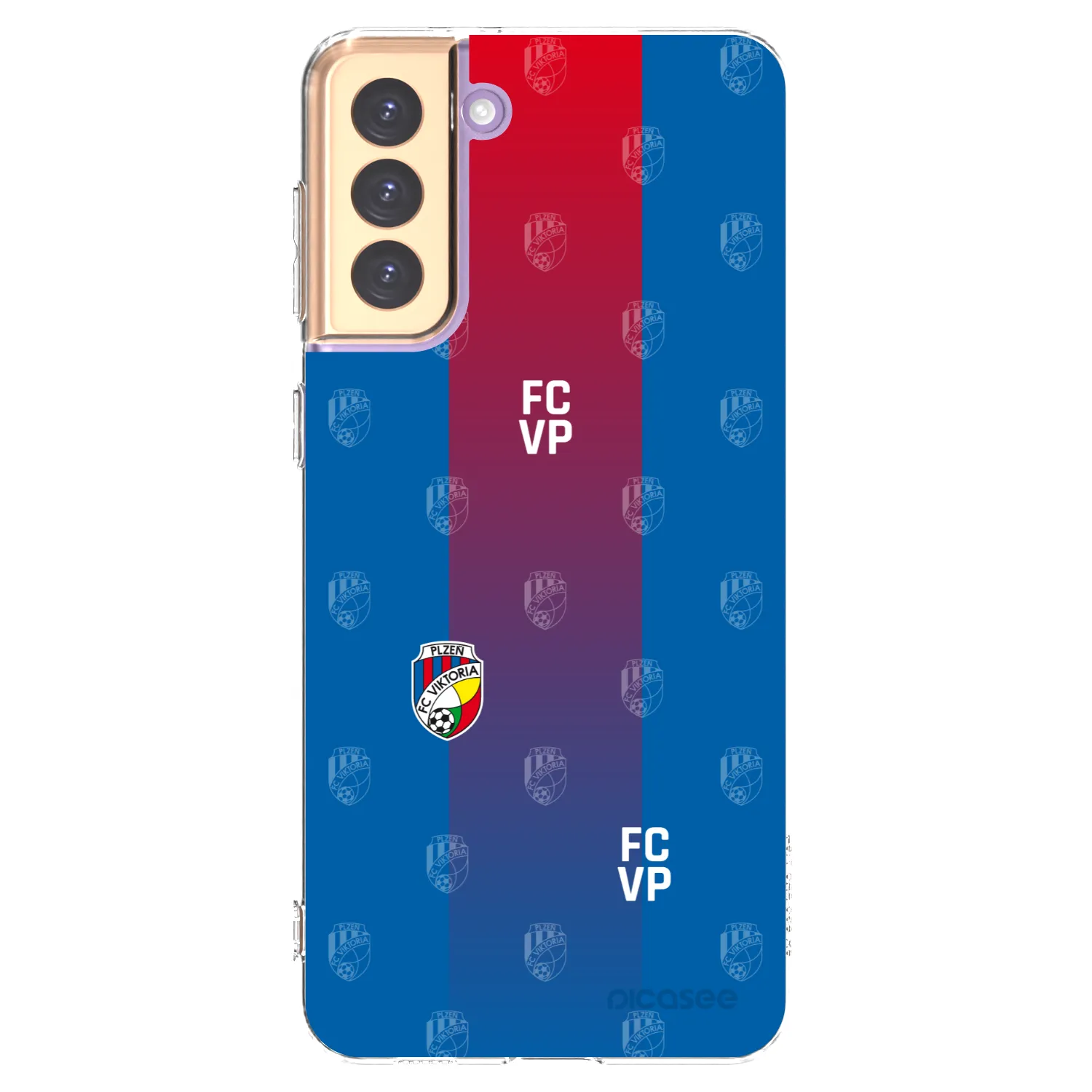 Picasee silikonový průhledný obal pro Samsung Galaxy S21+ 5G G996F - FC Viktoria Plzeň F