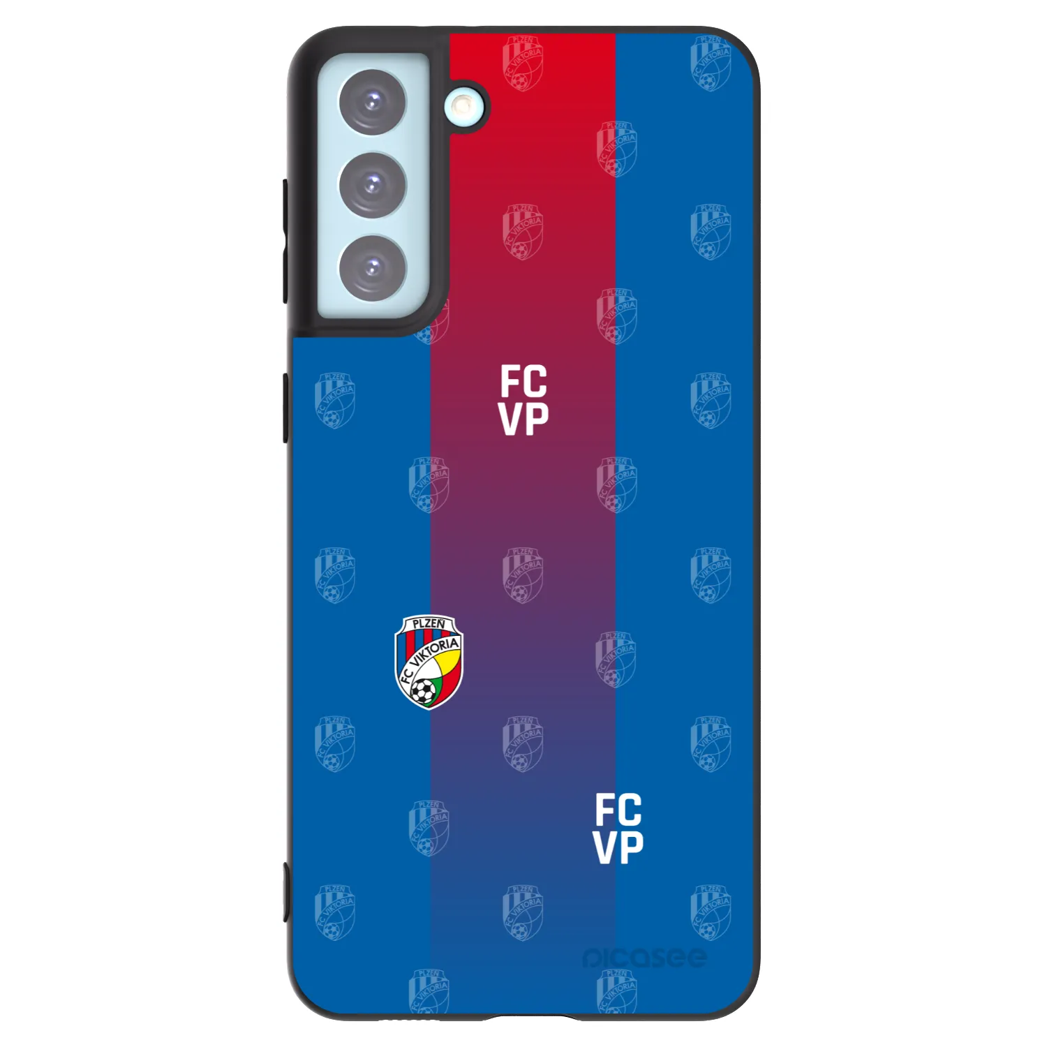 Picasee silikonový černý obal pro Samsung Galaxy S21+ 5G G996F - FC Viktoria Plzeň F