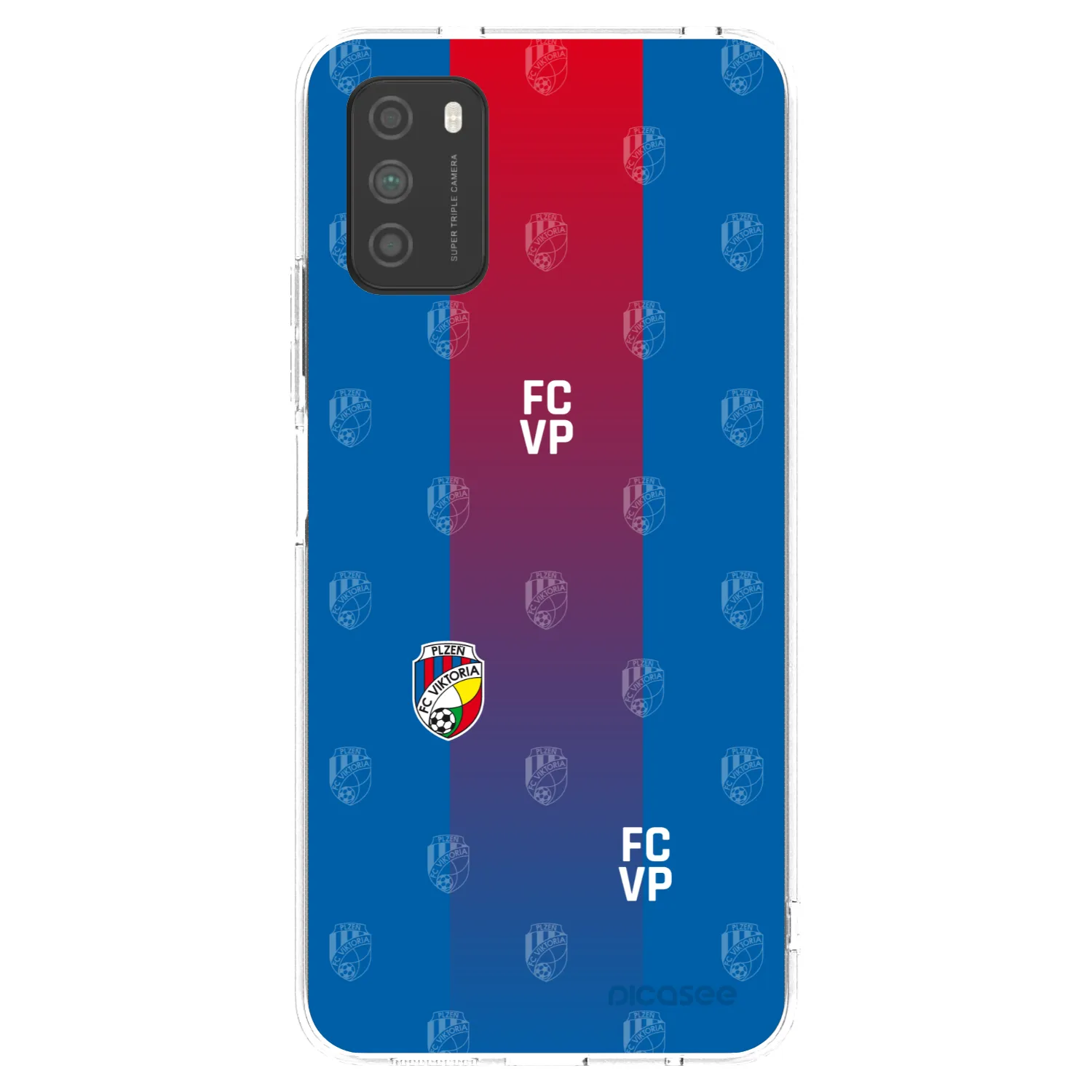 Picasee silikonový průhledný obal pro Xiaomi Poco M3 - FC Viktoria Plzeň F