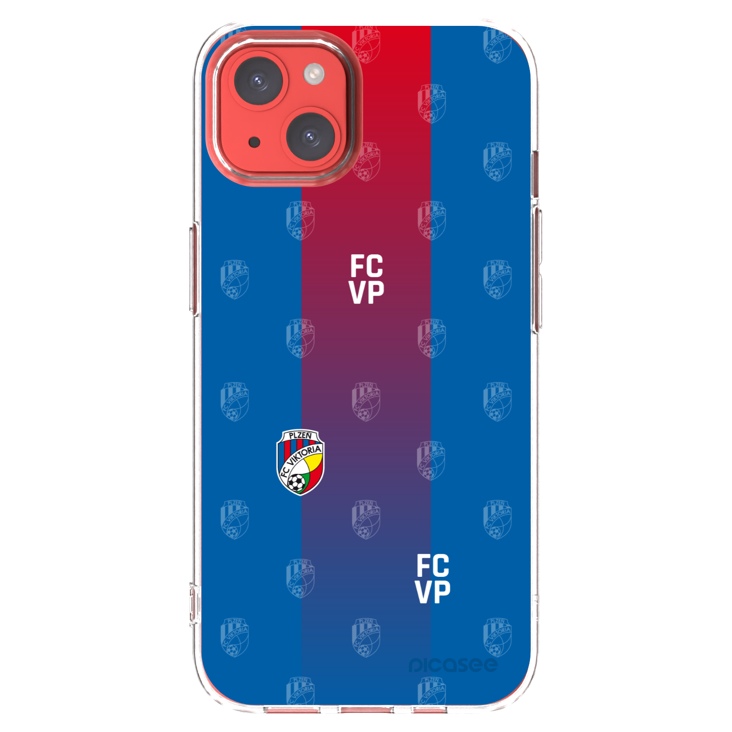 Picasee silikonový průhledný obal pro Apple iPhone 13 - FC Viktoria Plzeň F