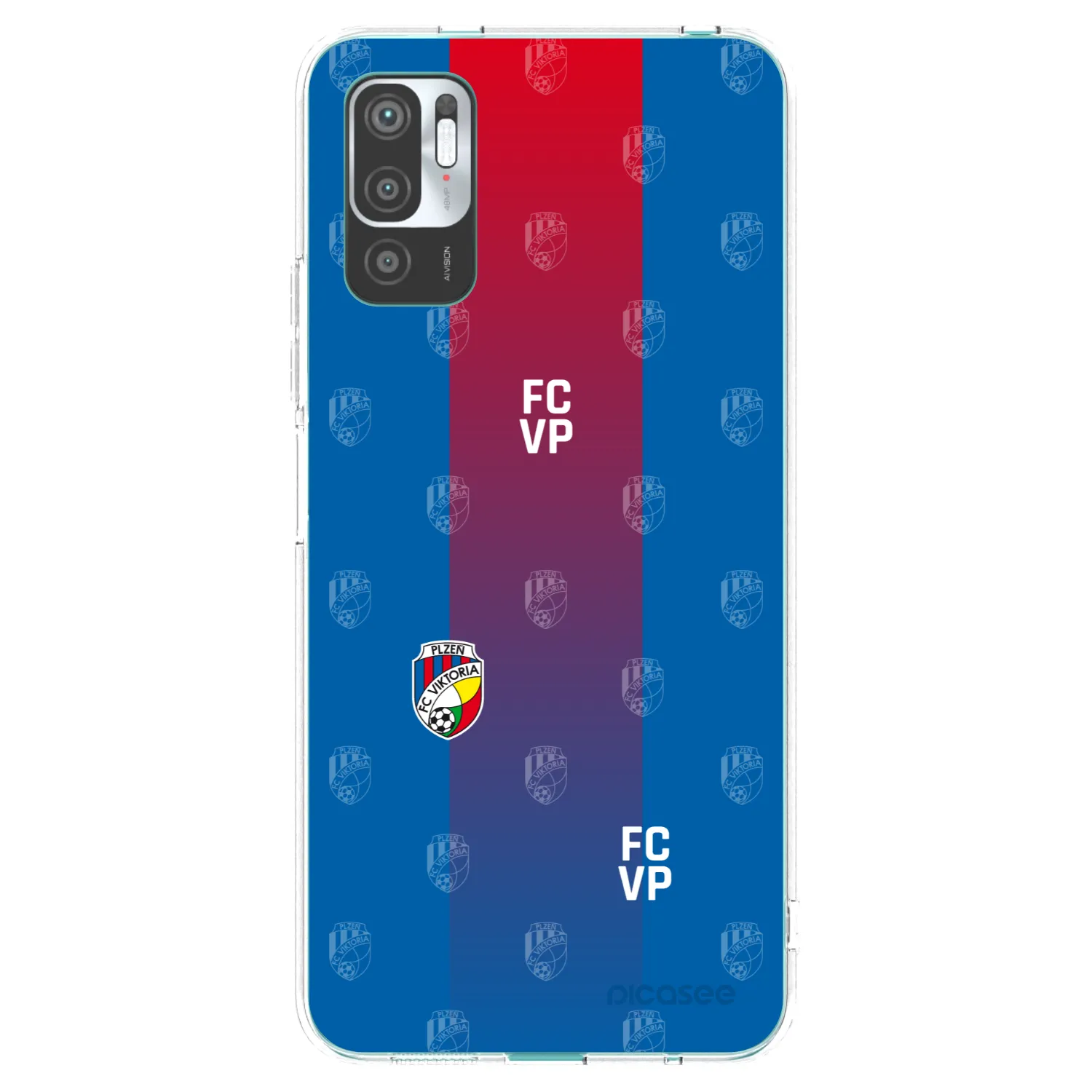 Picasee silikonový průhledný obal pro Xiaomi Redmi Note 10 5G - FC Viktoria Plzeň F