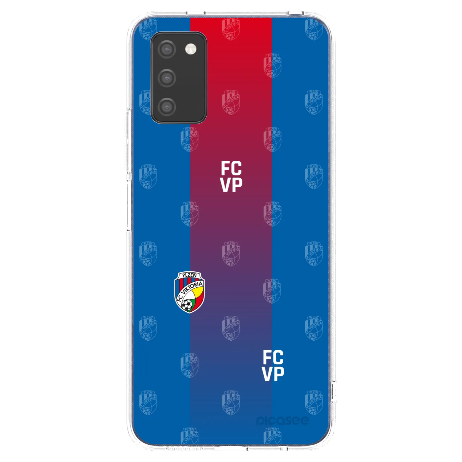 Picasee silikonový průhledný obal pro Samsung Galaxy A02s A025G - FC Viktoria Plzeň F