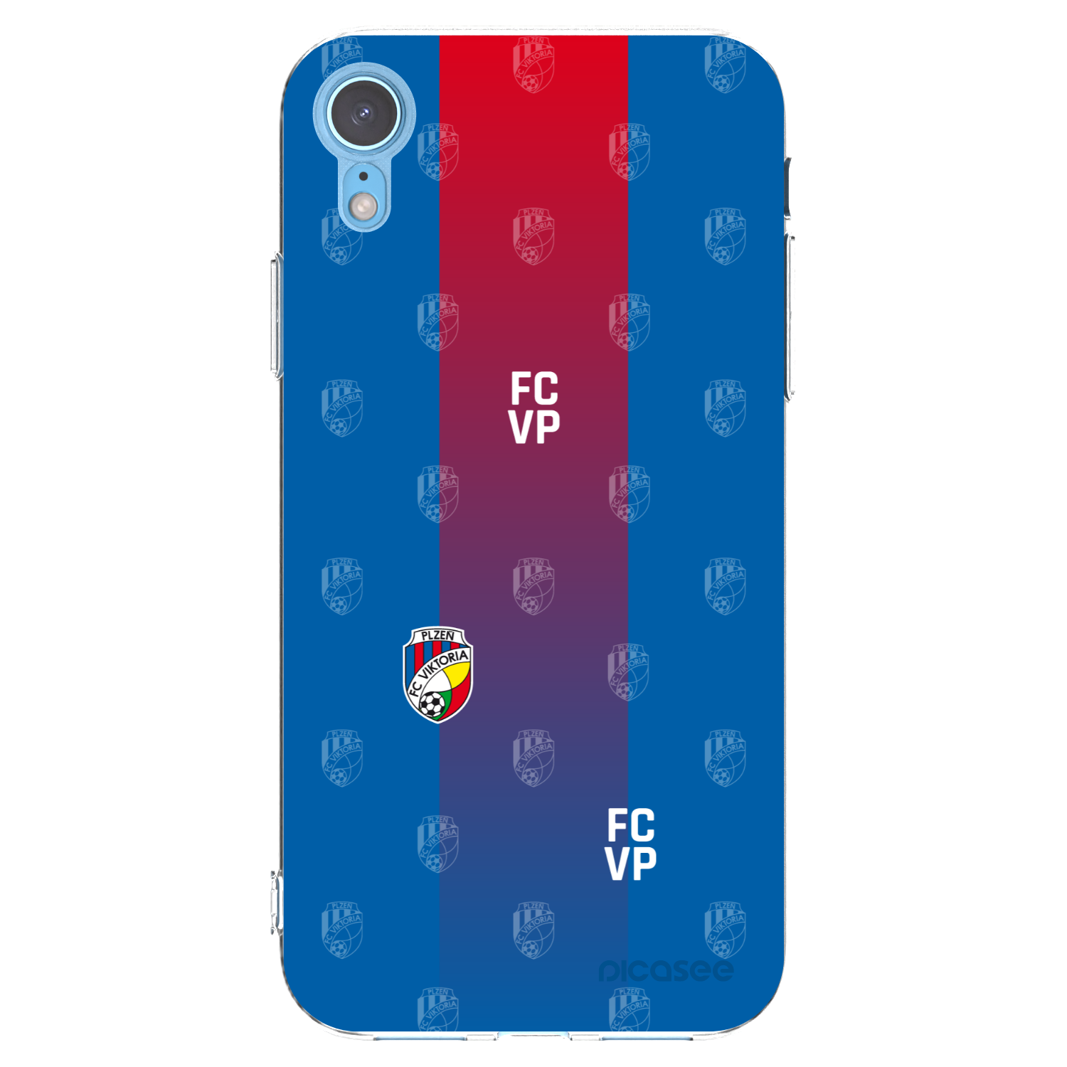 Picasee silikonový průhledný obal pro Apple iPhone XR - FC Viktoria Plzeň F