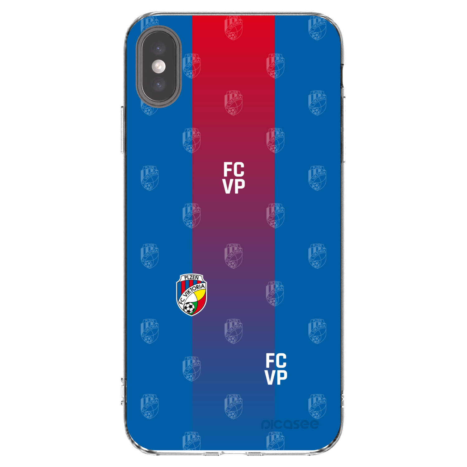 Picasee silikonový průhledný obal pro Apple iPhone XS Max - FC Viktoria Plzeň F