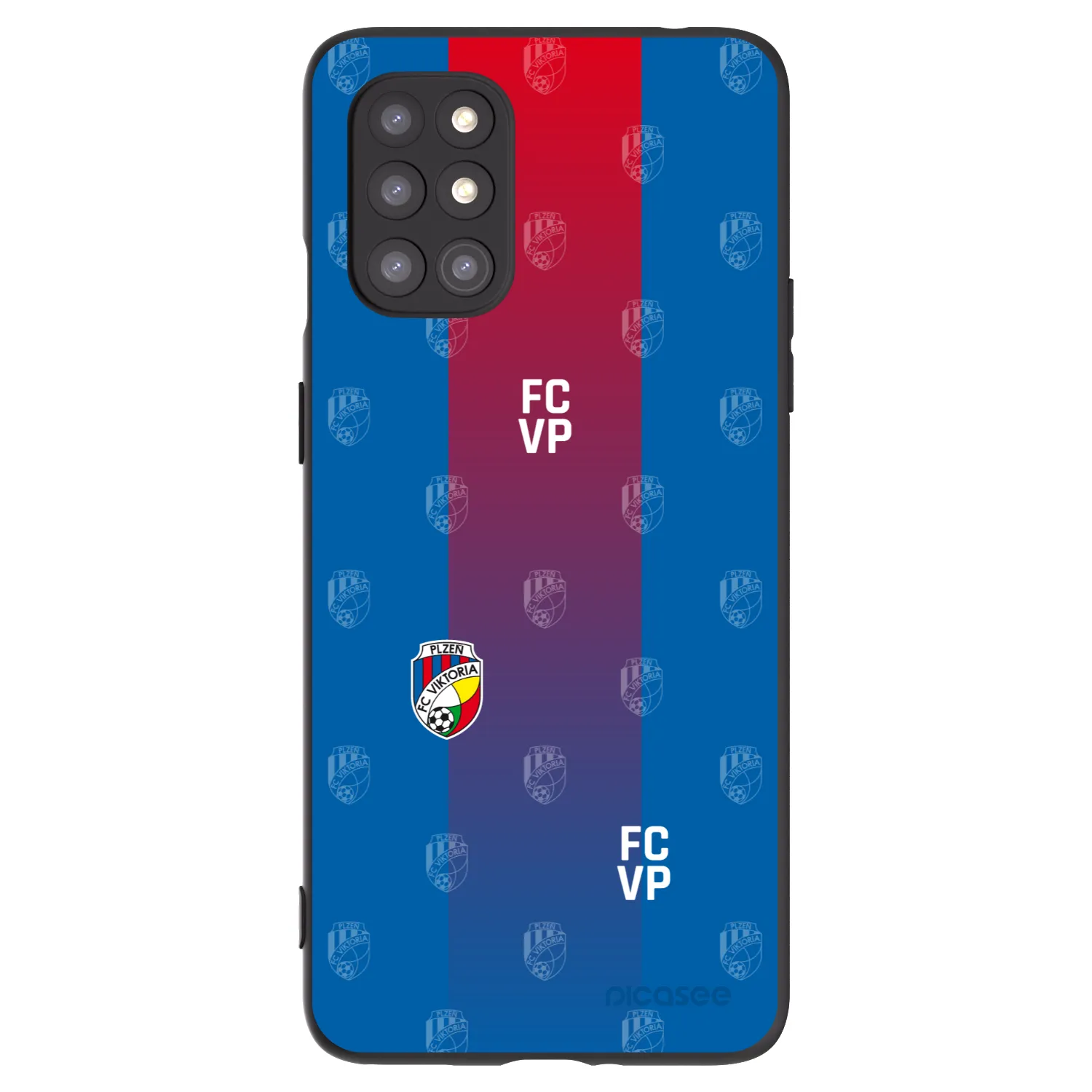 Picasee silikonový černý obal pro OnePlus 8T - FC Viktoria Plzeň F