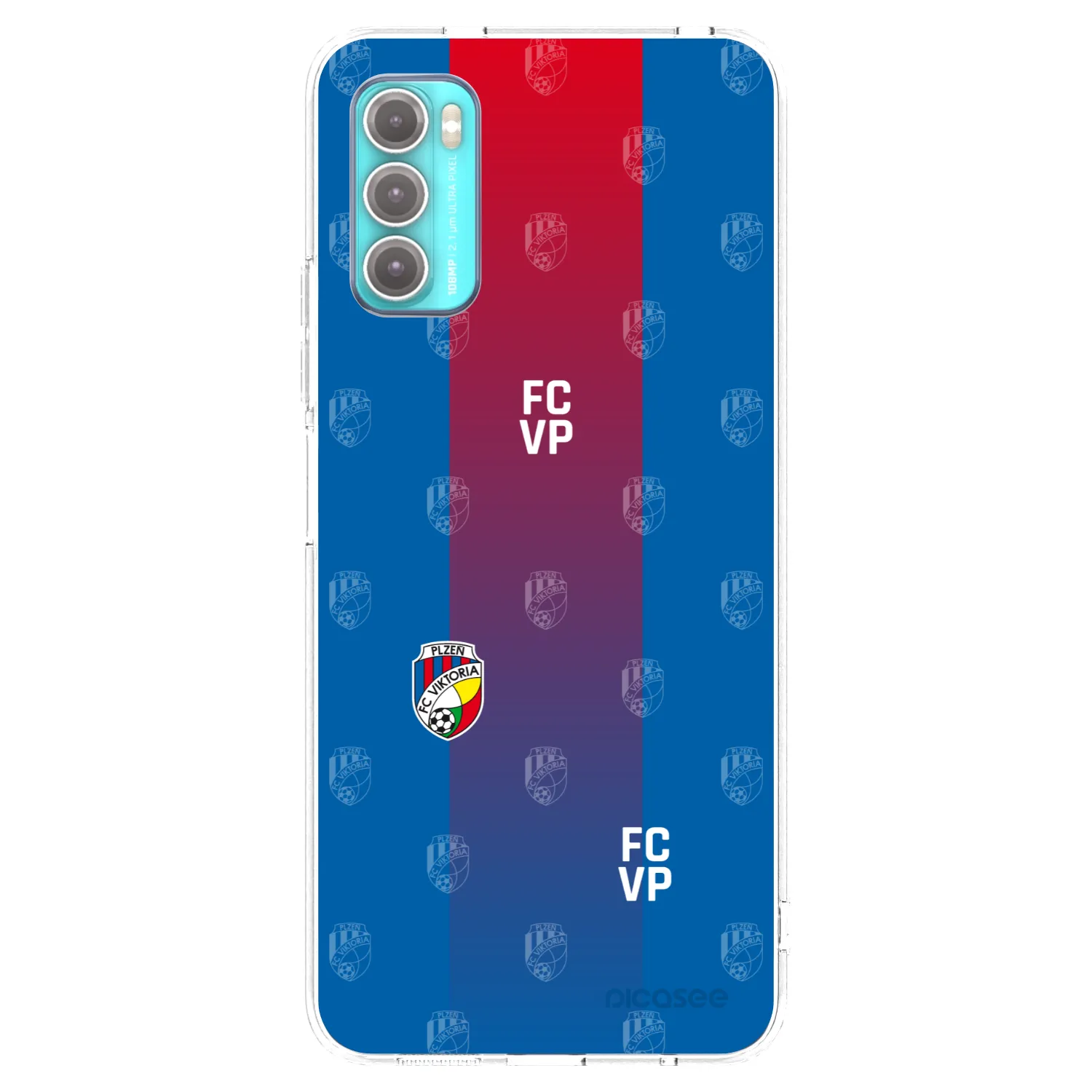Picasee silikonový průhledný obal pro Motorola Moto G60 - FC Viktoria Plzeň F
