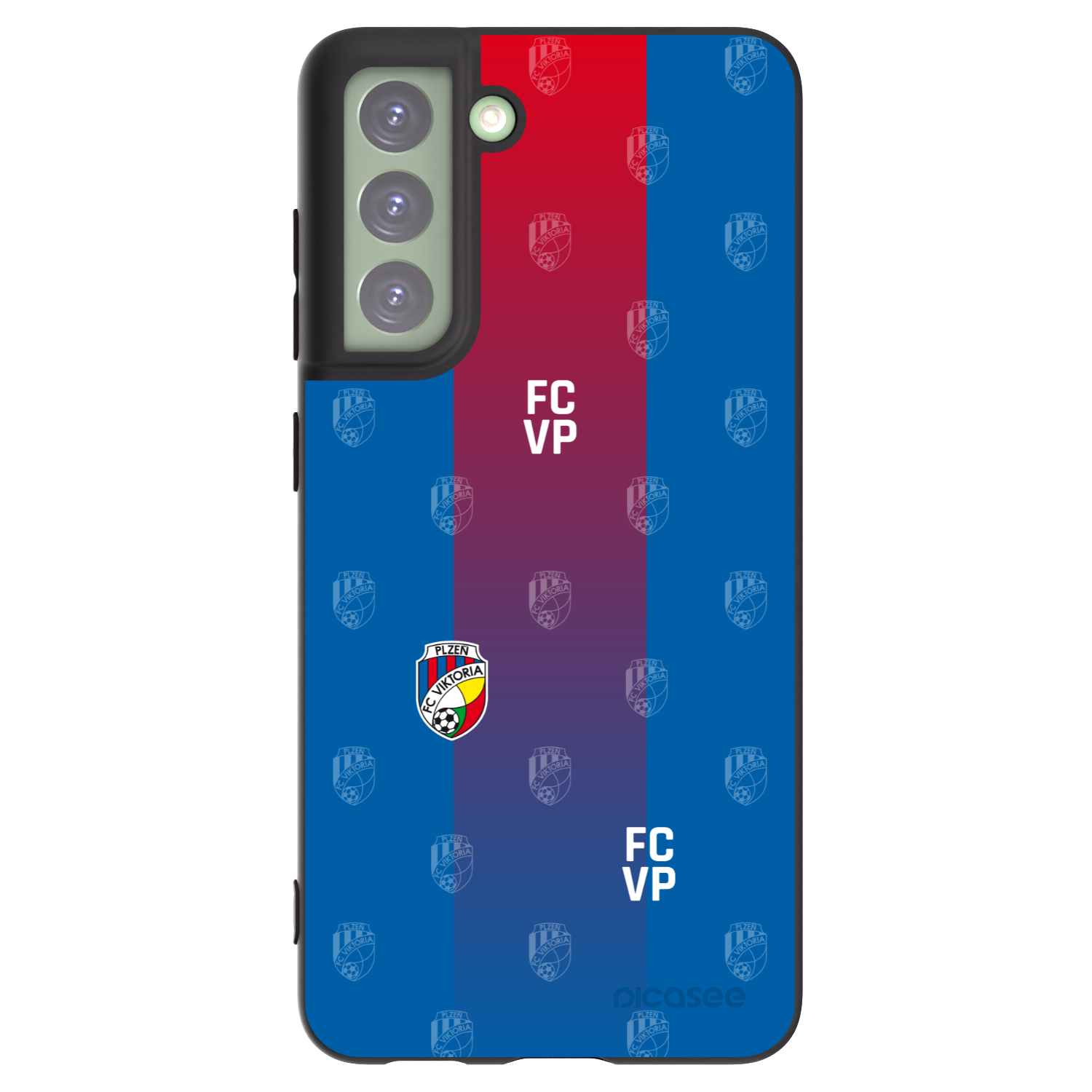 Picasee silikonový černý obal pro Samsung Galaxy S21 FE 5G - FC Viktoria Plzeň F