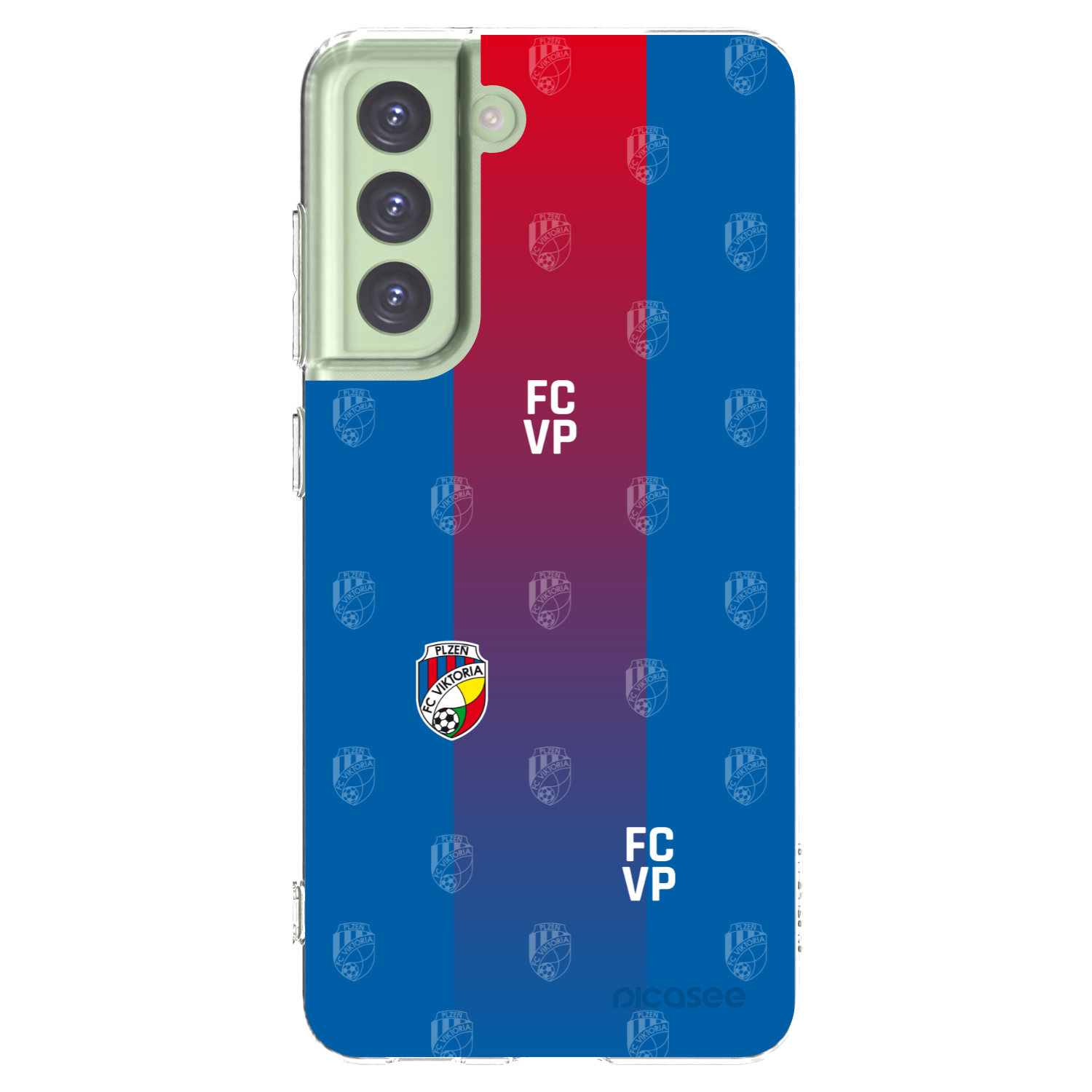 Picasee silikonový průhledný obal pro Samsung Galaxy S21 FE 5G - FC Viktoria Plzeň F