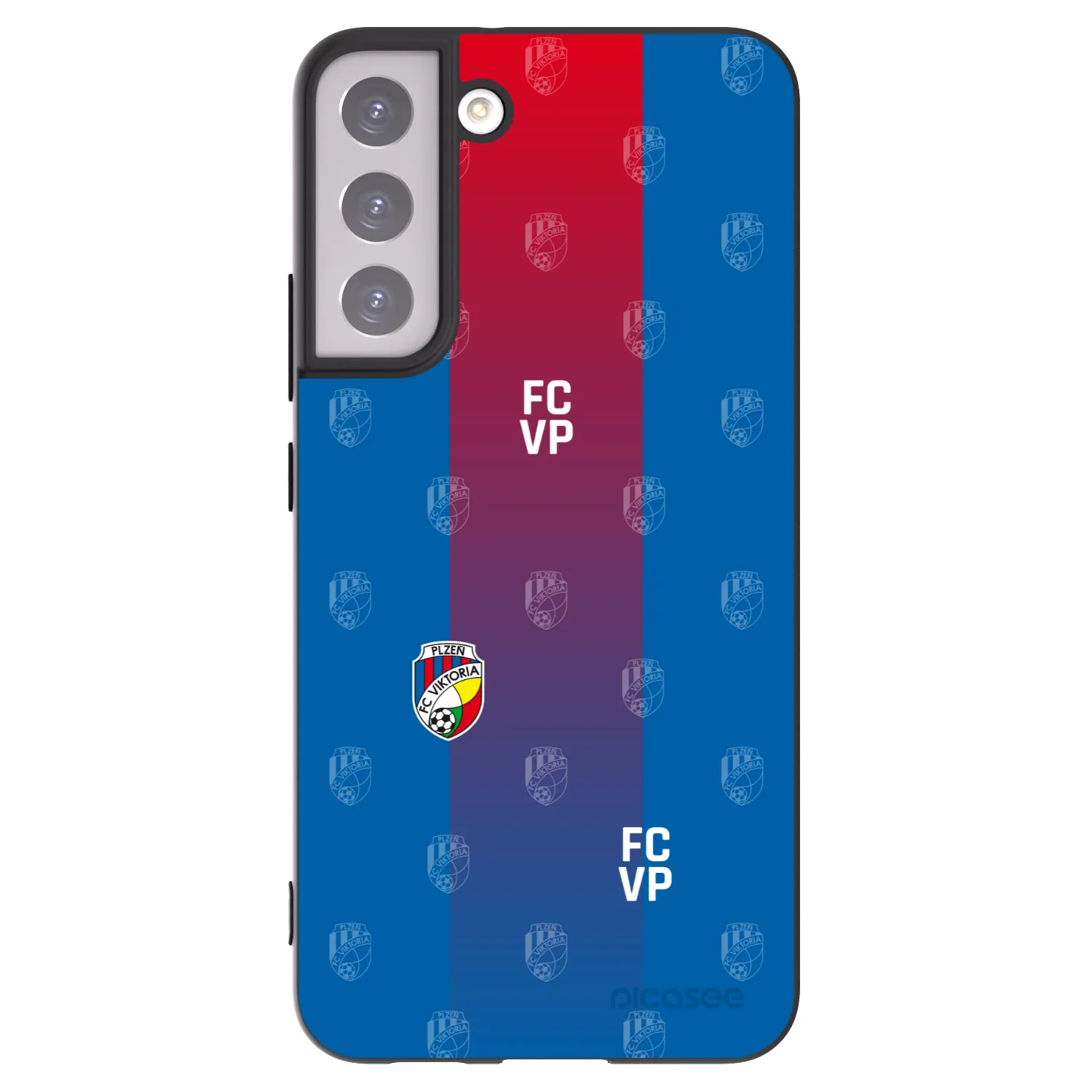 Picasee silikonový černý obal pro Samsung Galaxy S22+ 5G - FC Viktoria Plzeň F