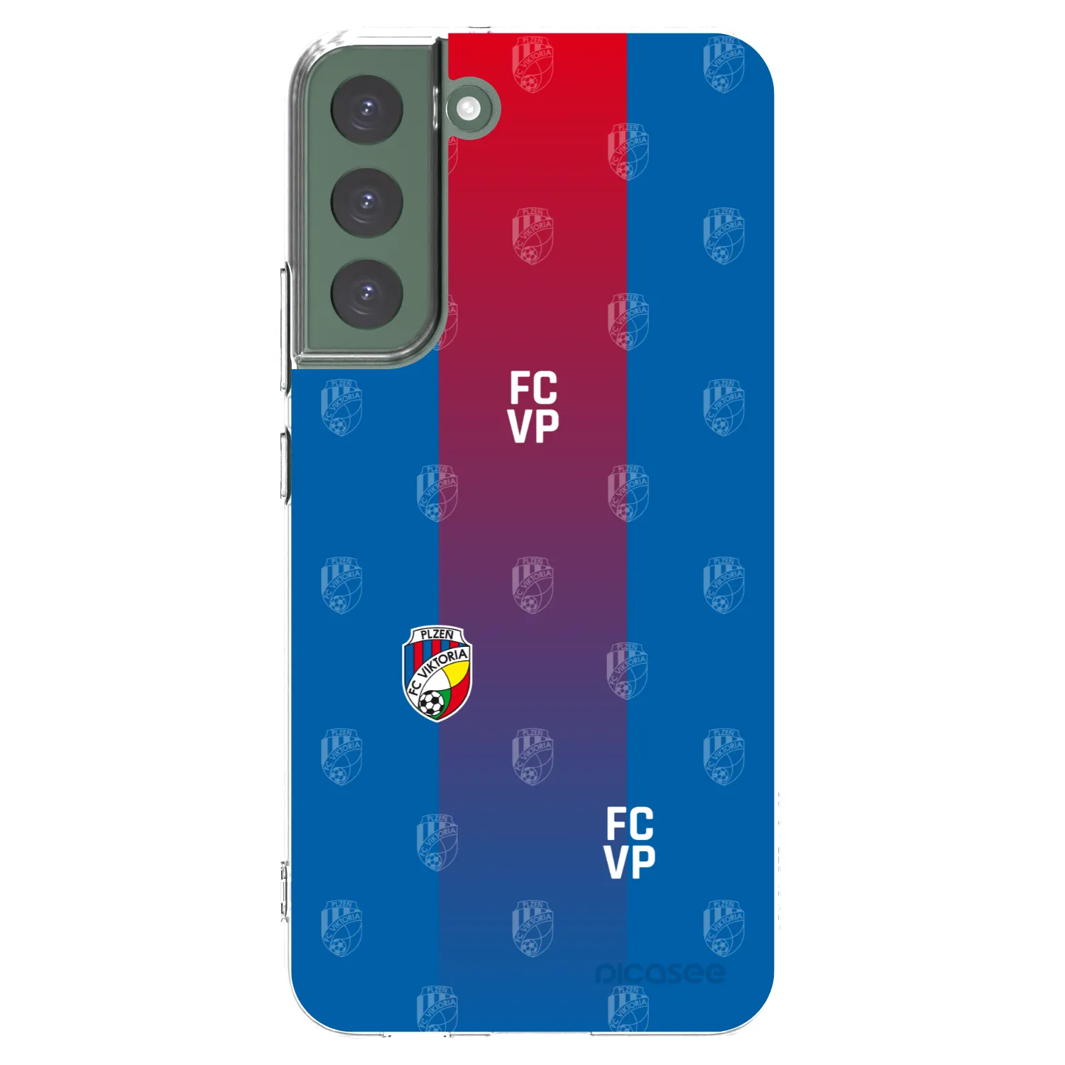 Picasee silikonový průhledný obal pro Samsung Galaxy S22+ 5G - FC Viktoria Plzeň F