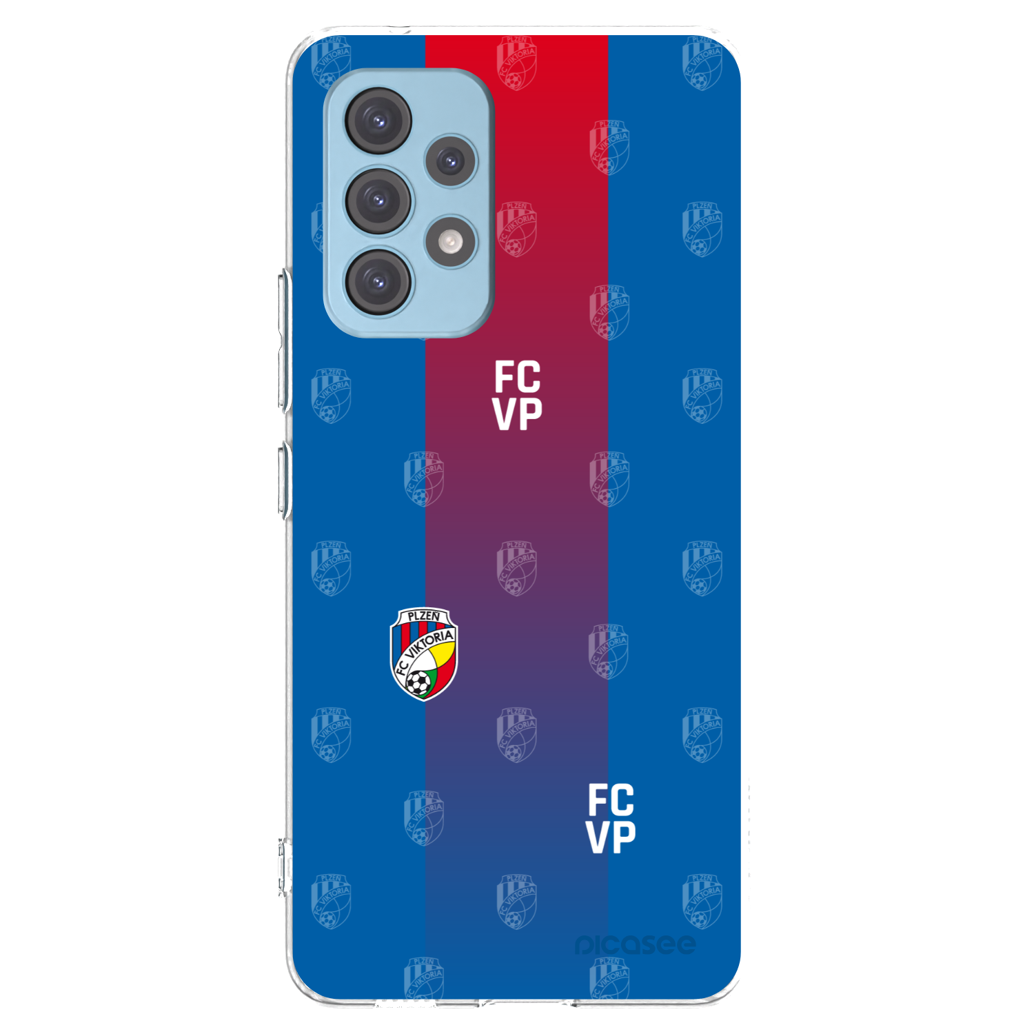 Picasee silikonový průhledný obal pro Samsung Galaxy A53 5G A536 - FC Viktoria Plzeň F