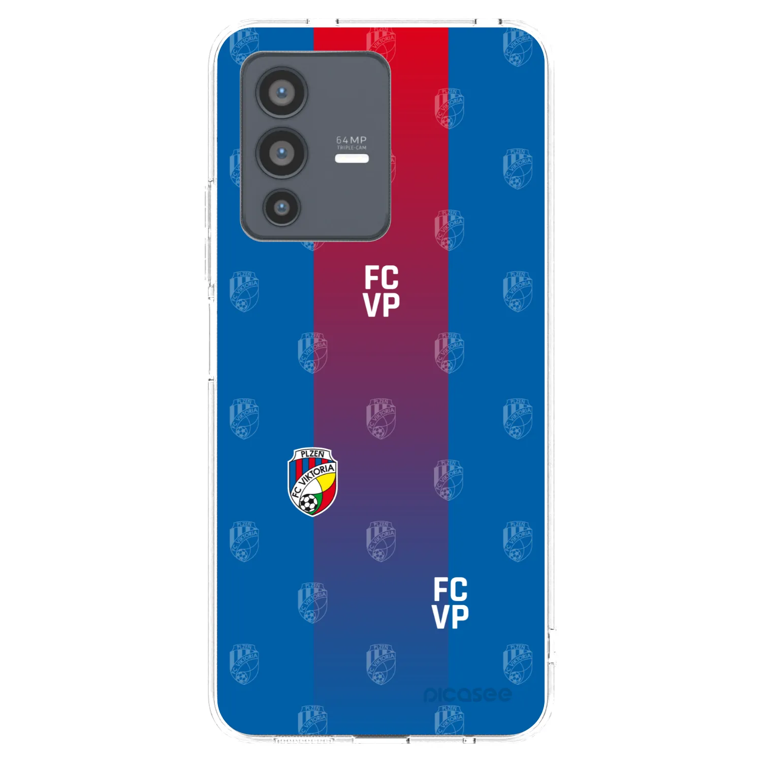 Picasee silikonový průhledný obal pro Vivo V23 5G - FC Viktoria Plzeň F