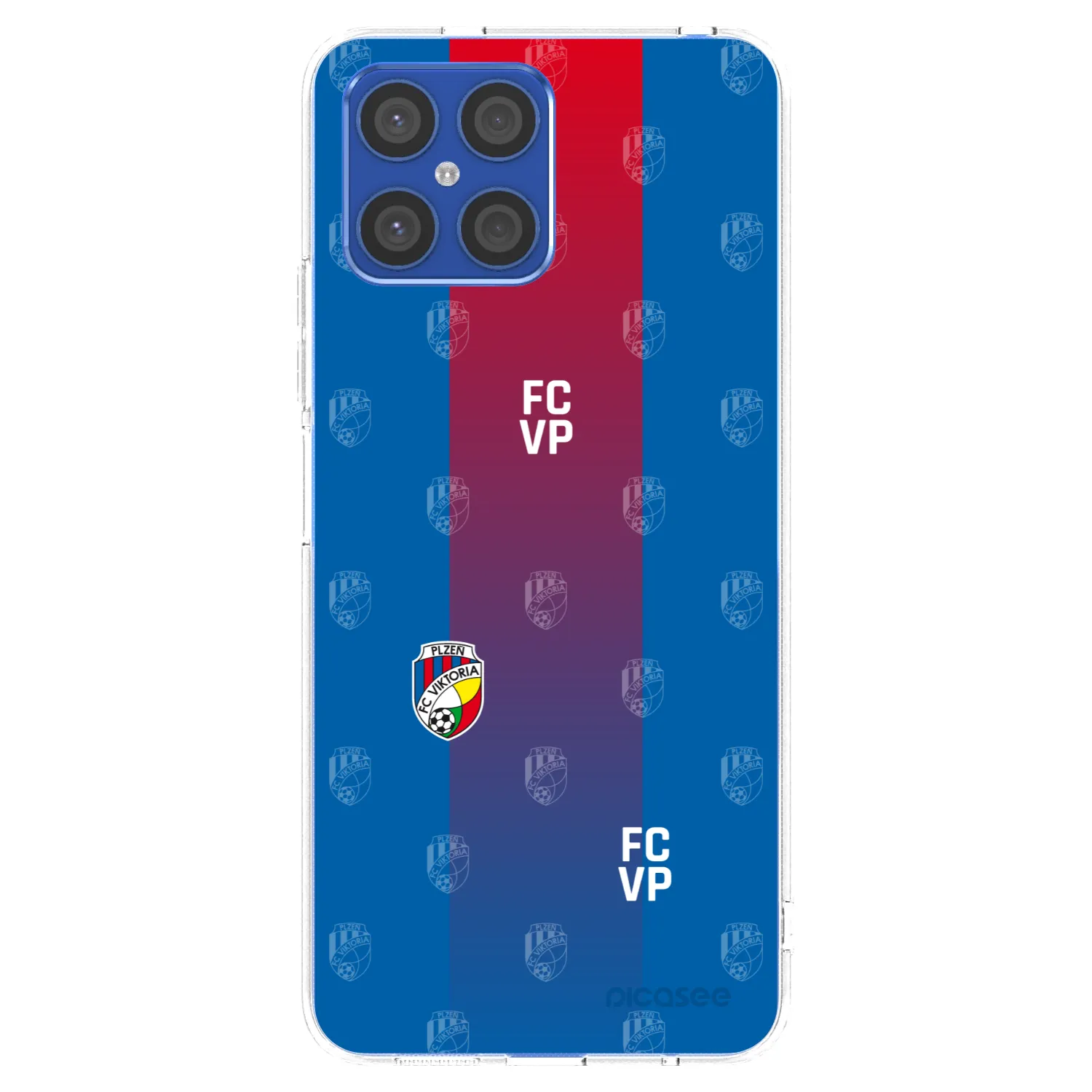 Picasee silikonový průhledný obal pro Honor X8 4G - FC Viktoria Plzeň F