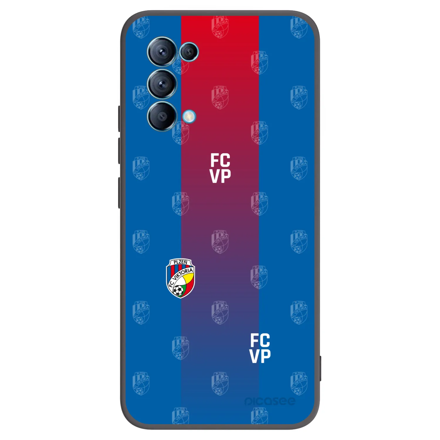 Picasee silikonový černý obal pro OPPO Reno 5 5G - FC Viktoria Plzeň F