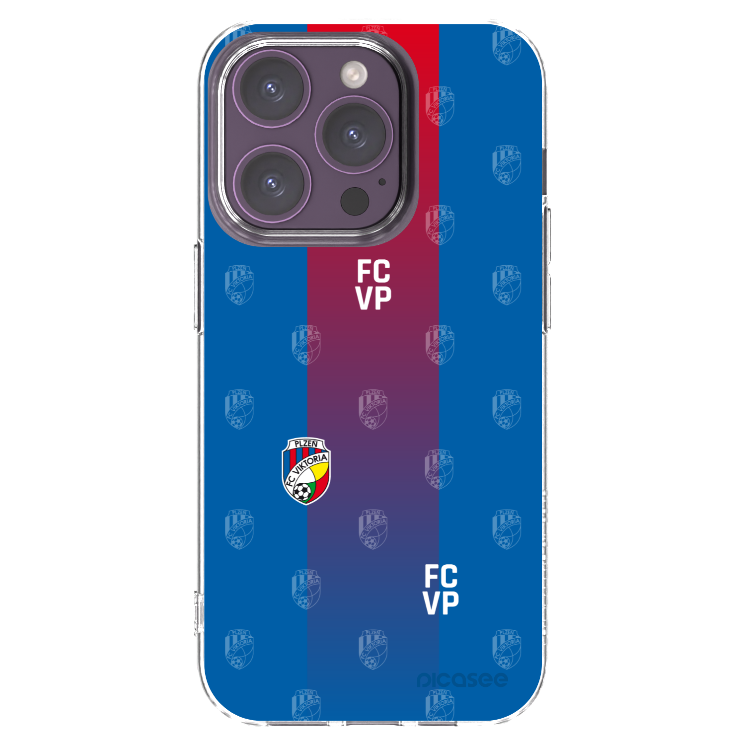 Picasee silikonový průhledný obal pro Apple iPhone 14 Pro - FC Viktoria Plzeň F