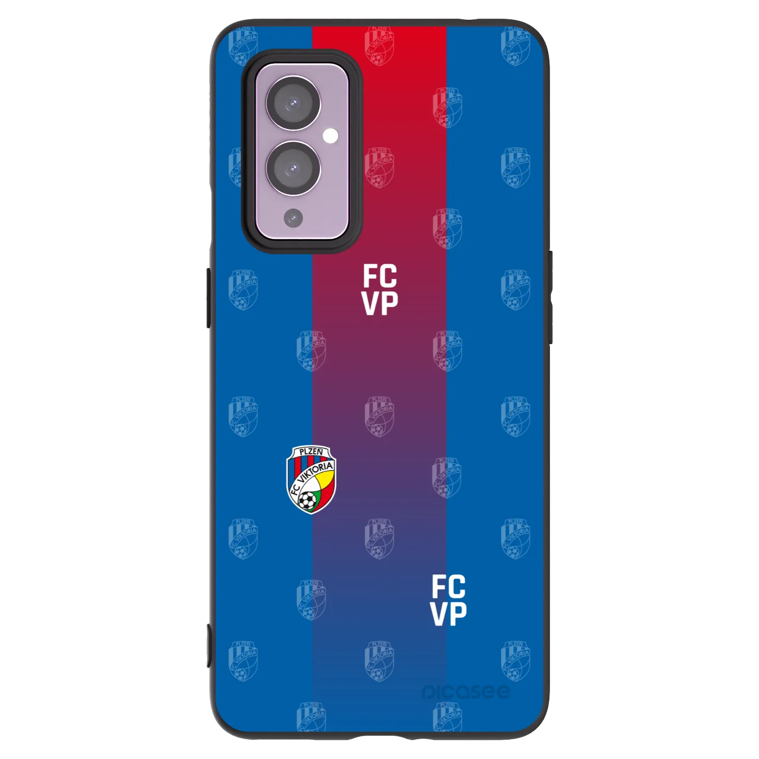 Picasee silikonový černý obal pro OnePlus 9 - FC Viktoria Plzeň F
