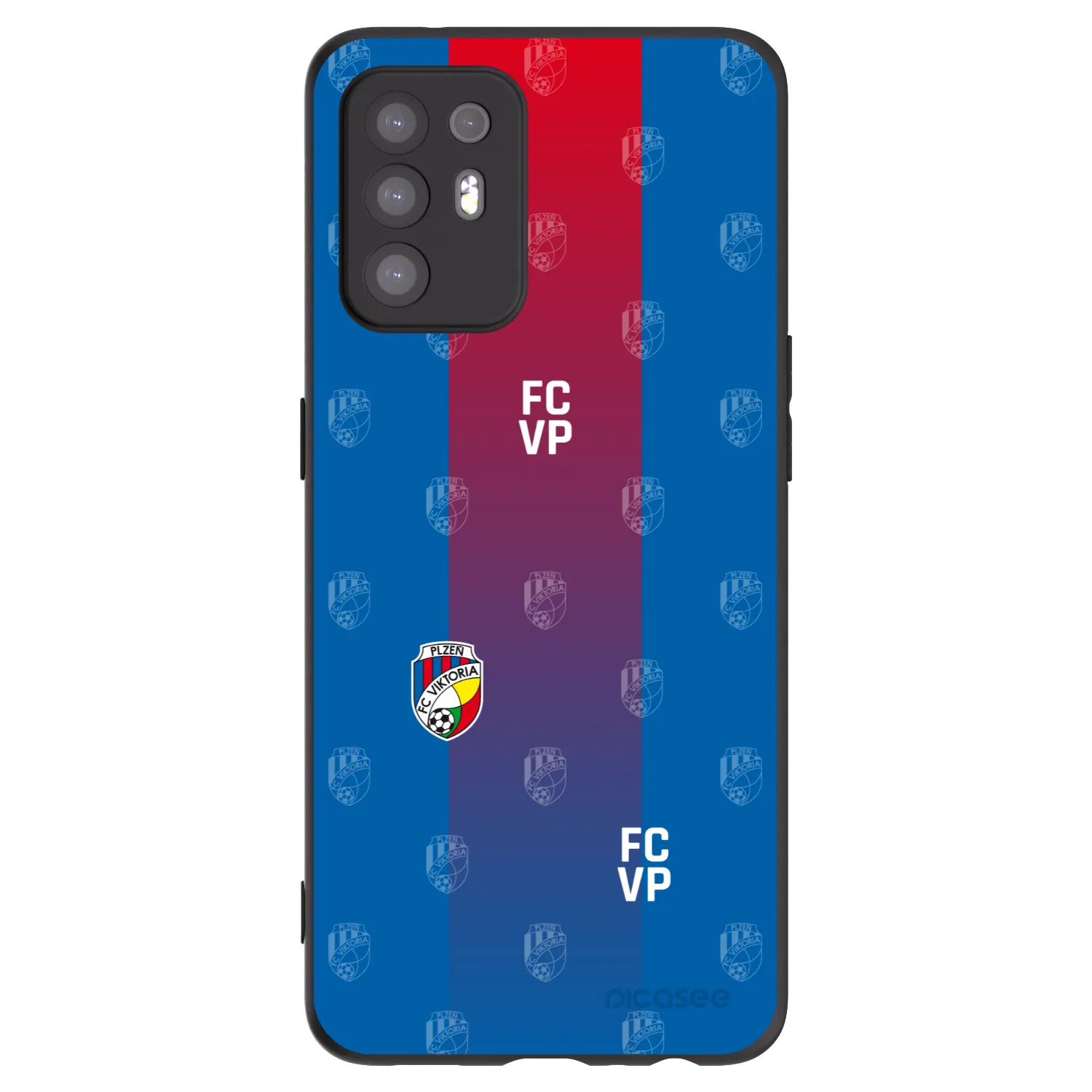 Picasee silikonový černý obal pro OPPO A94 5G - FC Viktoria Plzeň F