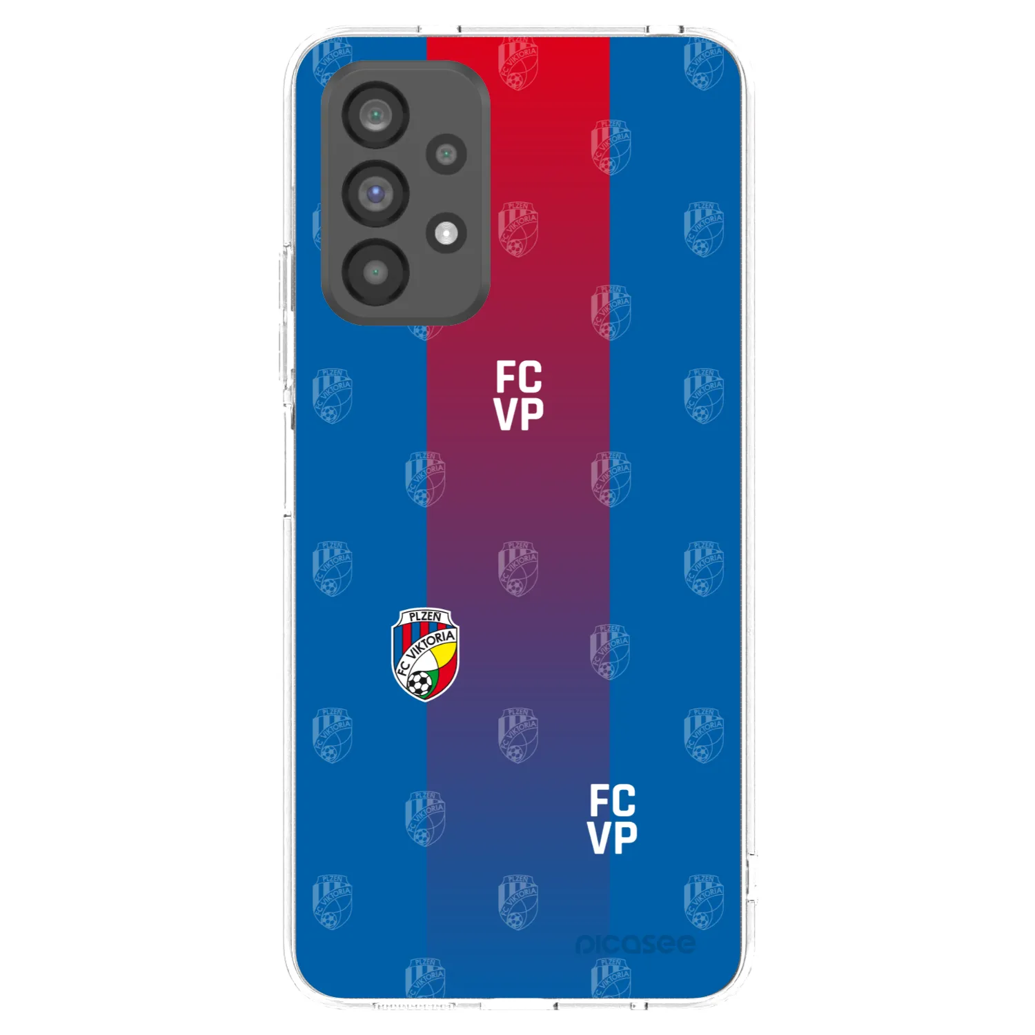Picasee silikonový průhledný obal pro Samsung Galaxy A73 5G - FC Viktoria Plzeň F