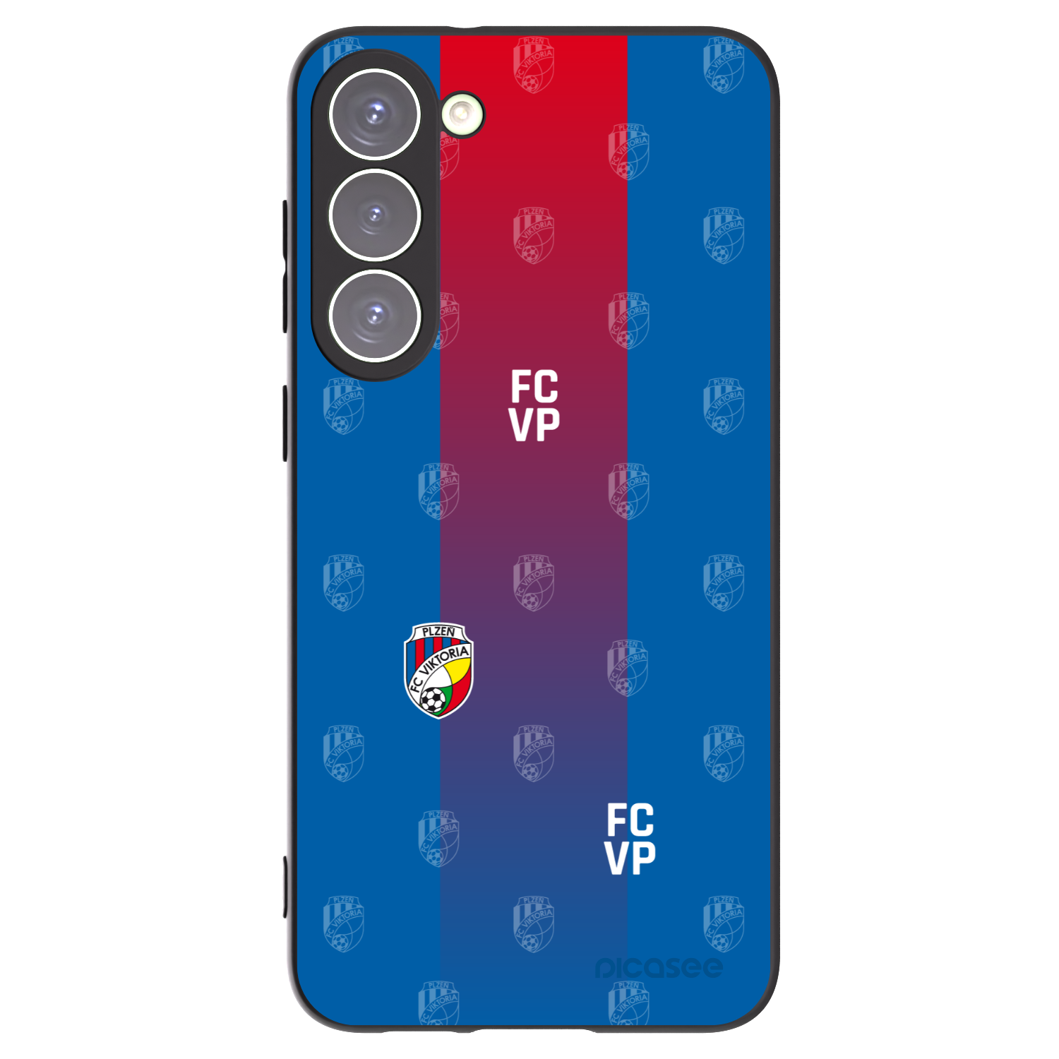 Picasee silikonový černý obal pro Samsung Galaxy S23+ 5G - FC Viktoria Plzeň F