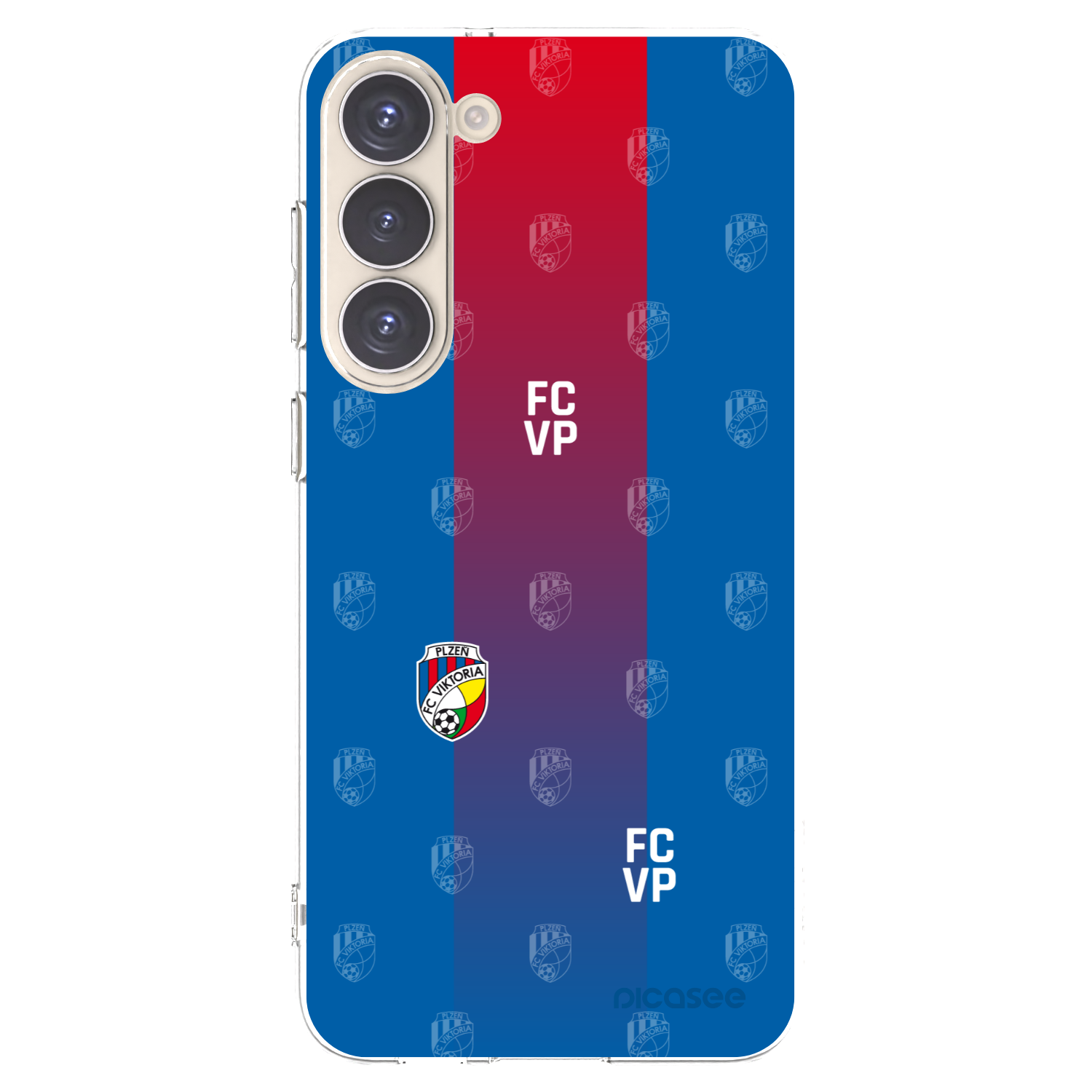 Picasee silikonový průhledný obal pro Samsung Galaxy S23+ 5G - FC Viktoria Plzeň F