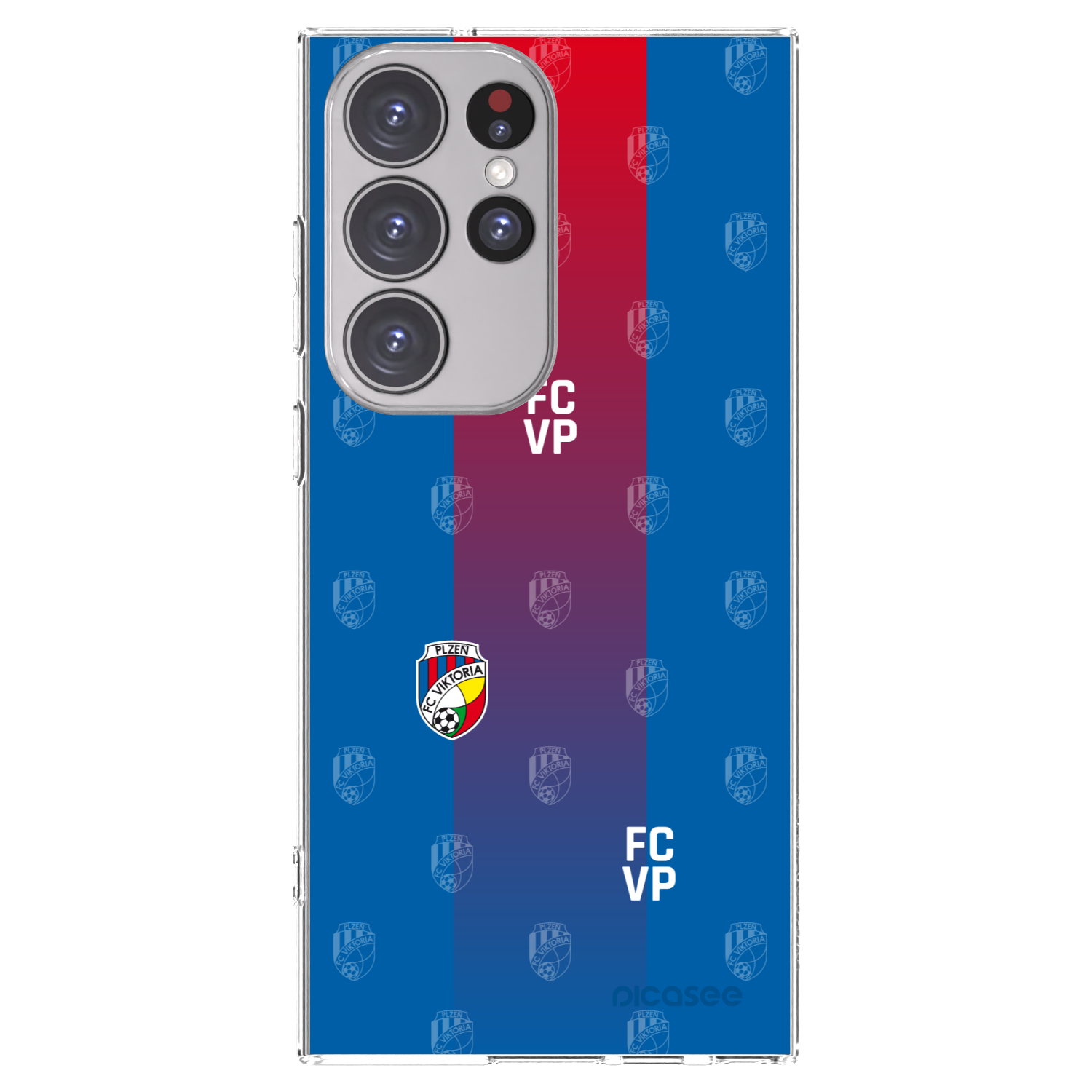 Picasee silikonový průhledný obal pro Samsung Galaxy S23 Ultra 5G - FC Viktoria Plzeň F