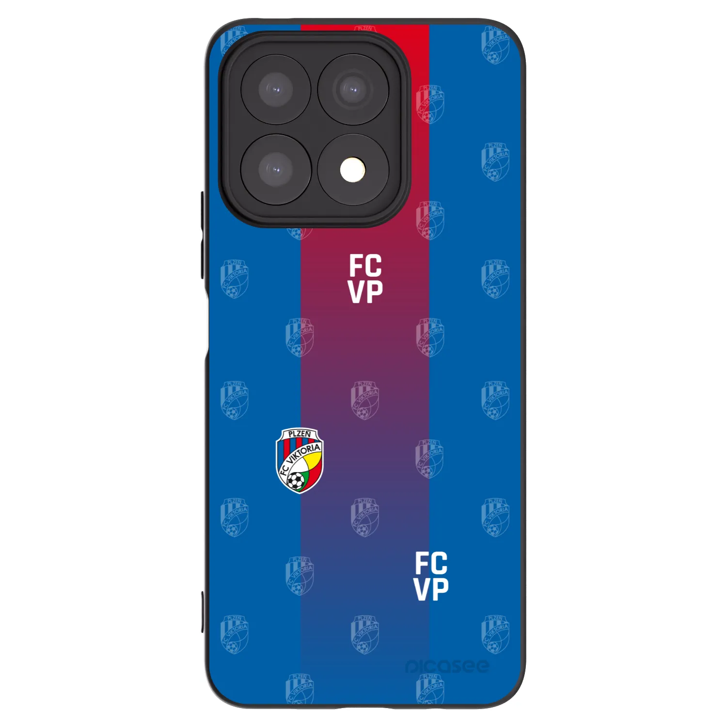 Picasee silikonový černý obal pro Honor X8a - FC Viktoria Plzeň F