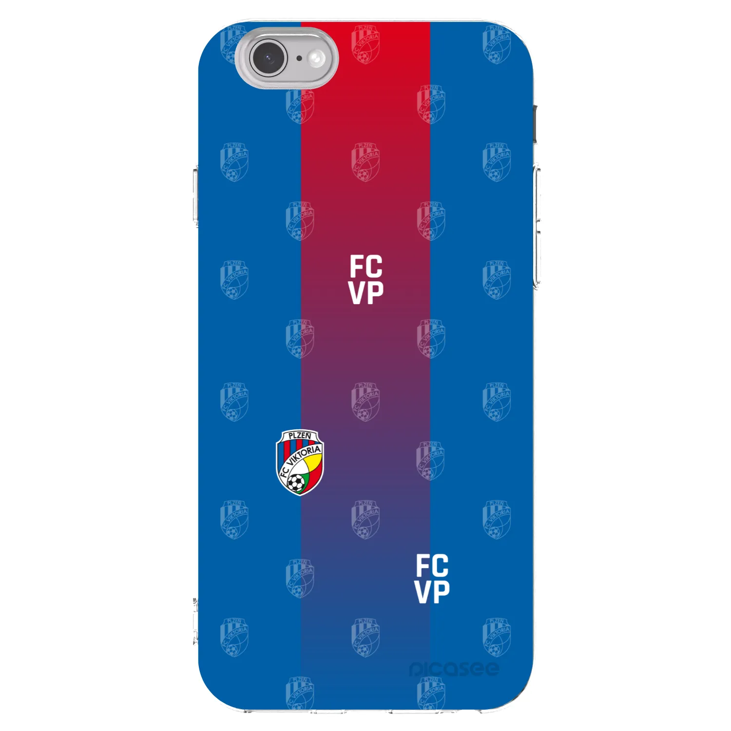 Picasee silikonový průhledný obal pro Apple iPhone 6/6S - FC Viktoria Plzeň F
