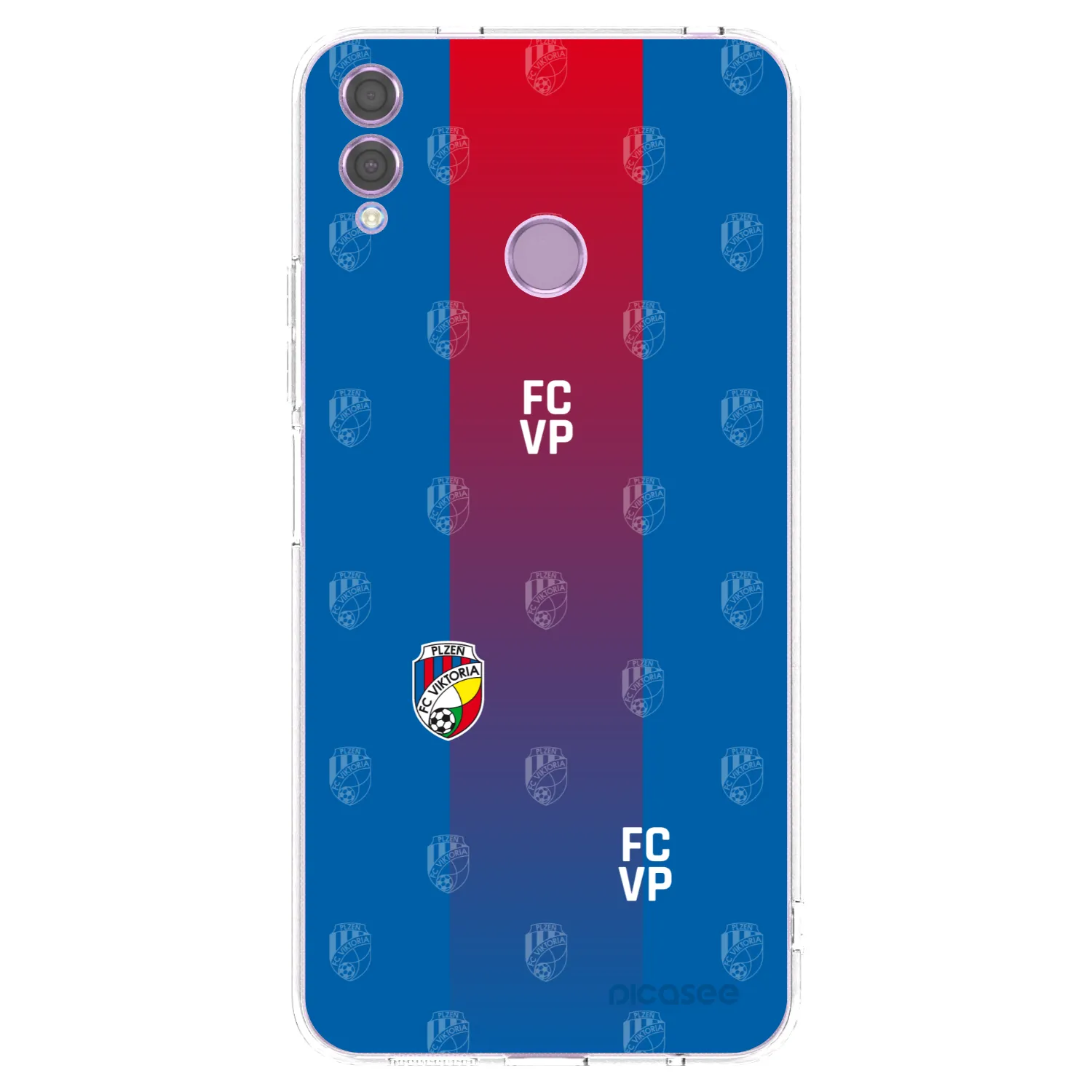 Picasee silikonový průhledný obal pro Honor 8X - FC Viktoria Plzeň F