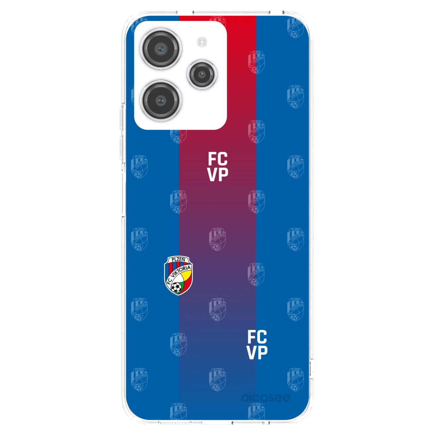 Picasee silikonový průhledný obal pro Xiaomi Redmi 12 4G - FC Viktoria Plzeň F