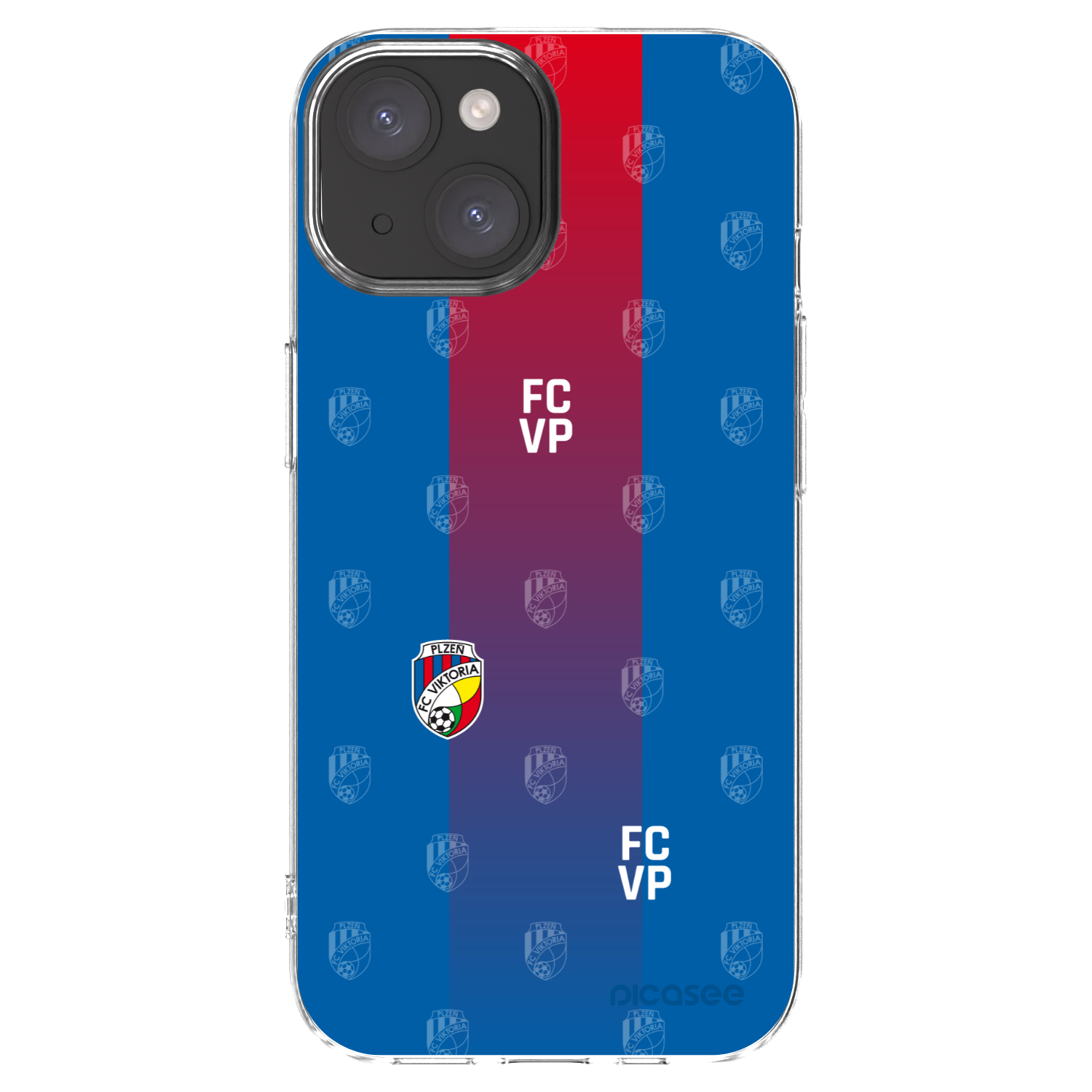 Picasee silikonový průhledný obal pro Apple iPhone 15 - FC Viktoria Plzeň F