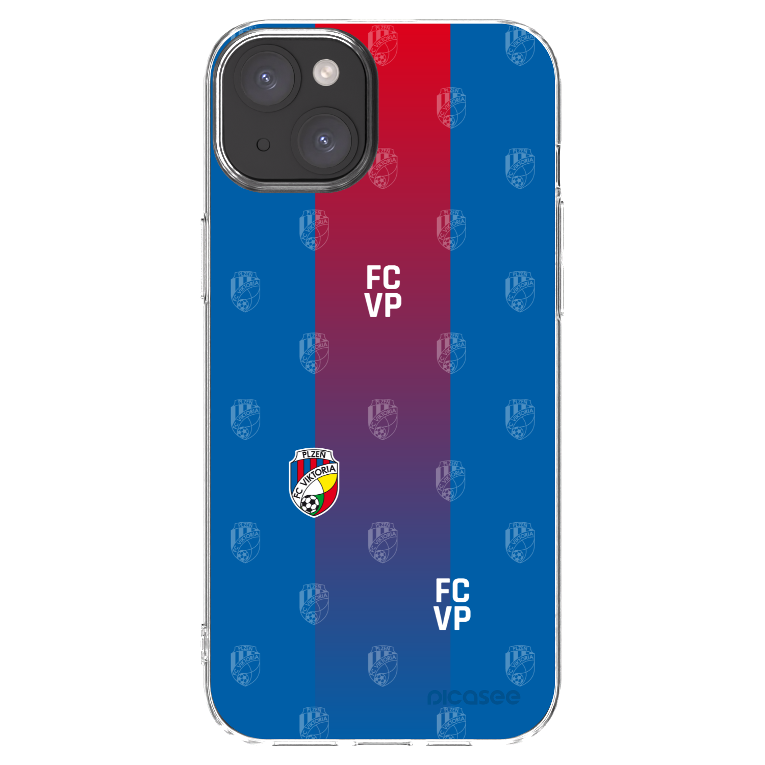 Picasee silikonový průhledný obal pro Apple iPhone 15 Plus - FC Viktoria Plzeň F