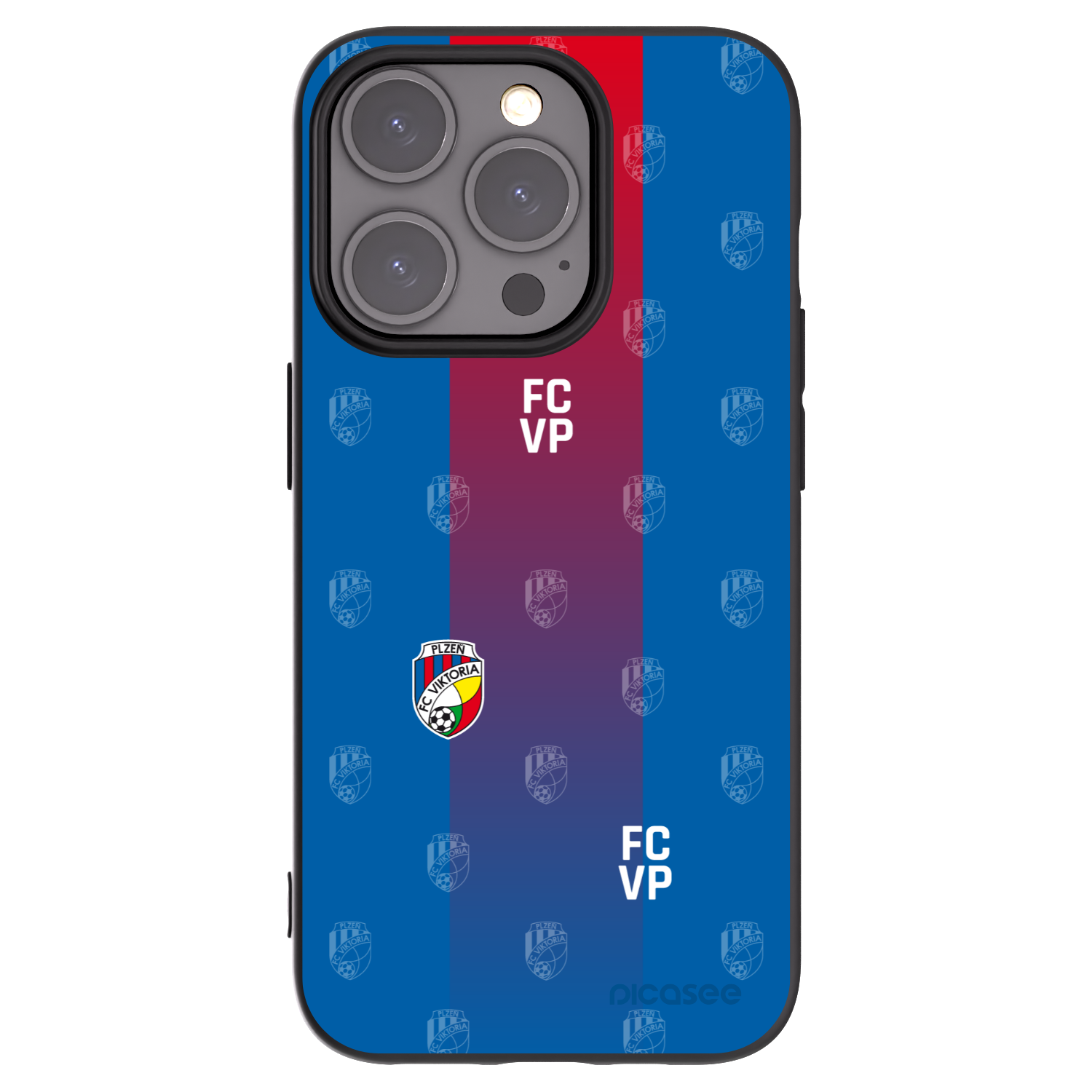 Picasee silikonový černý obal pro Apple iPhone 15 Pro - FC Viktoria Plzeň F