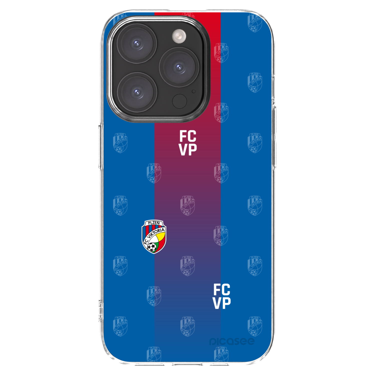 Picasee silikonový průhledný obal pro Apple iPhone 15 Pro - FC Viktoria Plzeň F