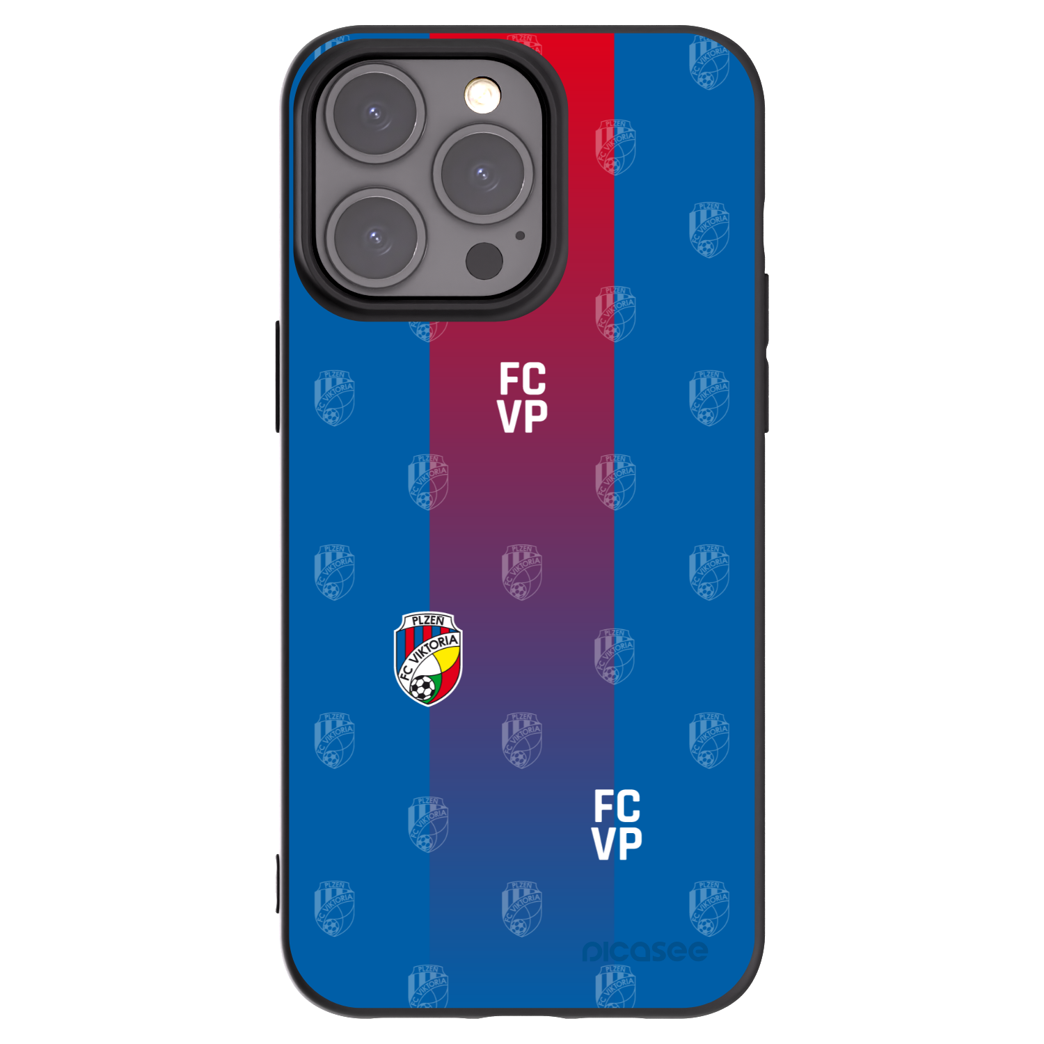 Picasee silikonový černý obal pro Apple iPhone 15 Pro Max - FC Viktoria Plzeň F