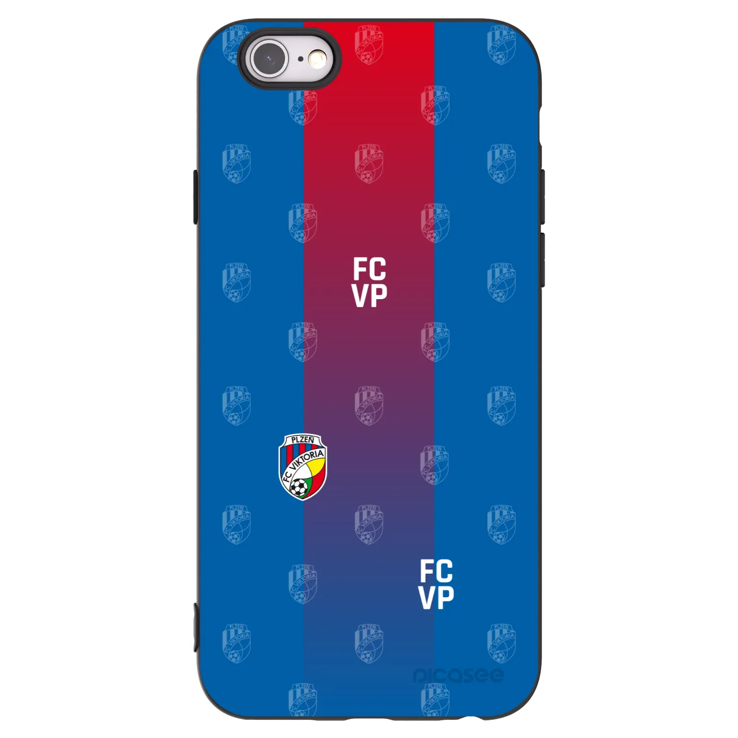 Picasee silikonový černý obal pro Apple iPhone 6/6S - FC Viktoria Plzeň F