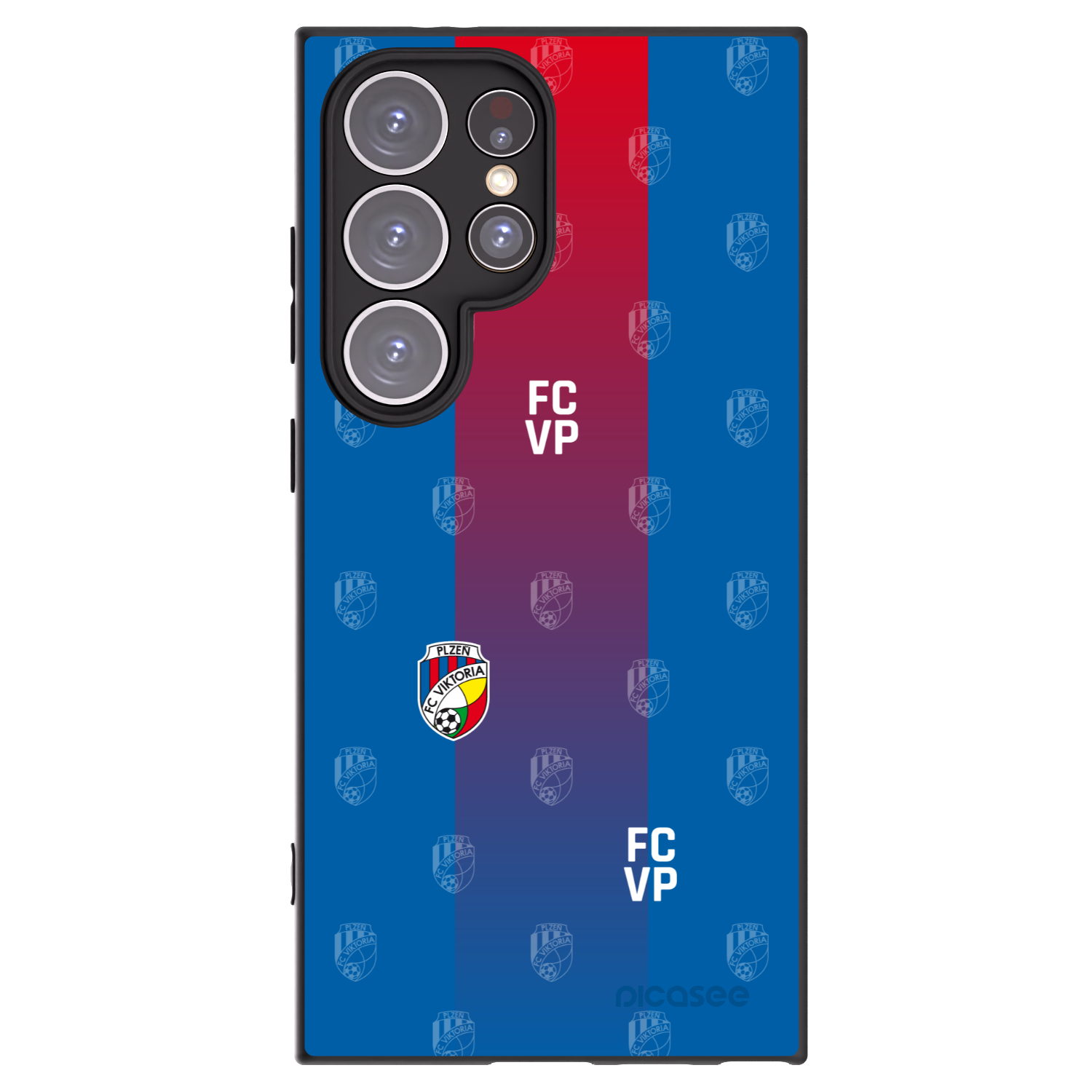 Picasee silikonový černý obal pro Samsung Galaxy S24 Ultra S928B 5G - FC Viktoria Plzeň F