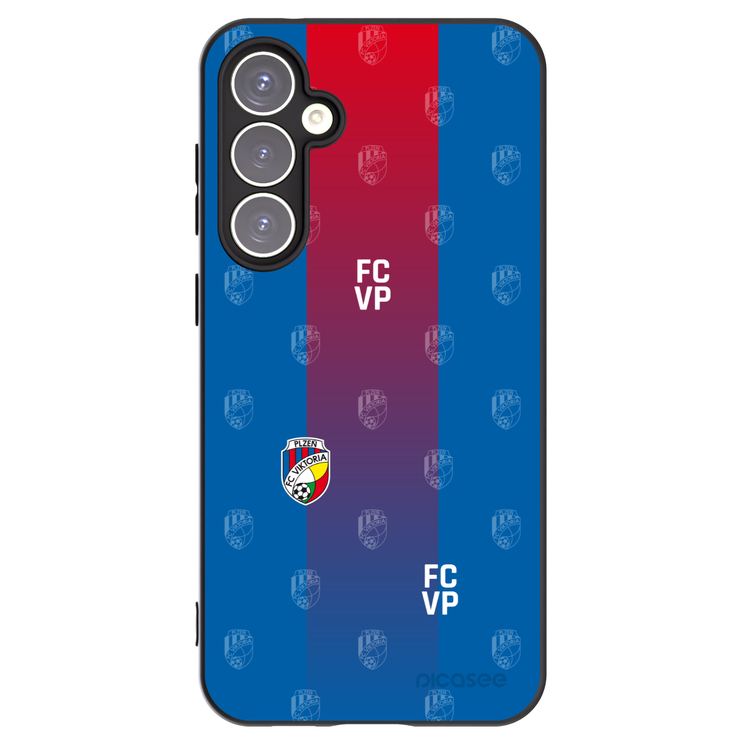 Picasee silikonový černý obal pro Samsung Galaxy S23 FE S711B - FC Viktoria Plzeň F