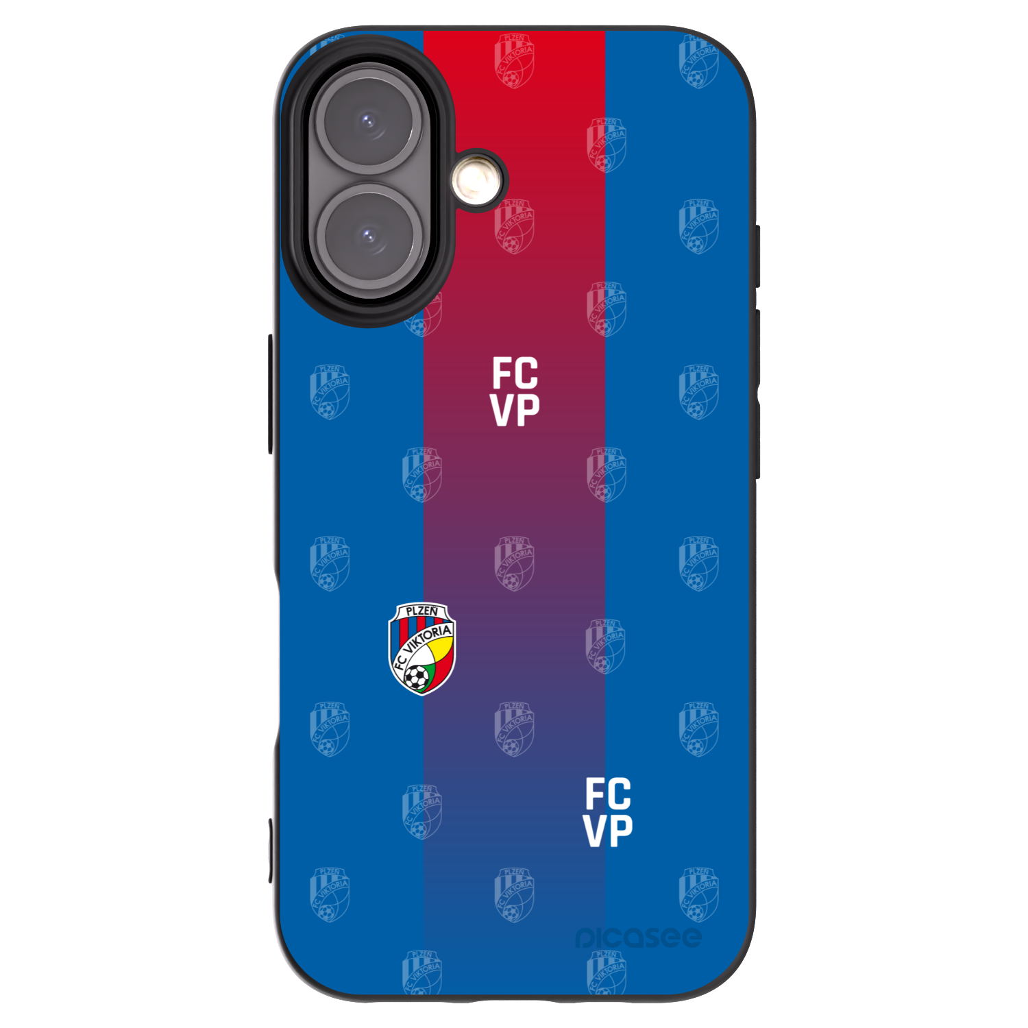Picasee silikonový černý obal pro Apple iPhone 16 - FC Viktoria Plzeň F