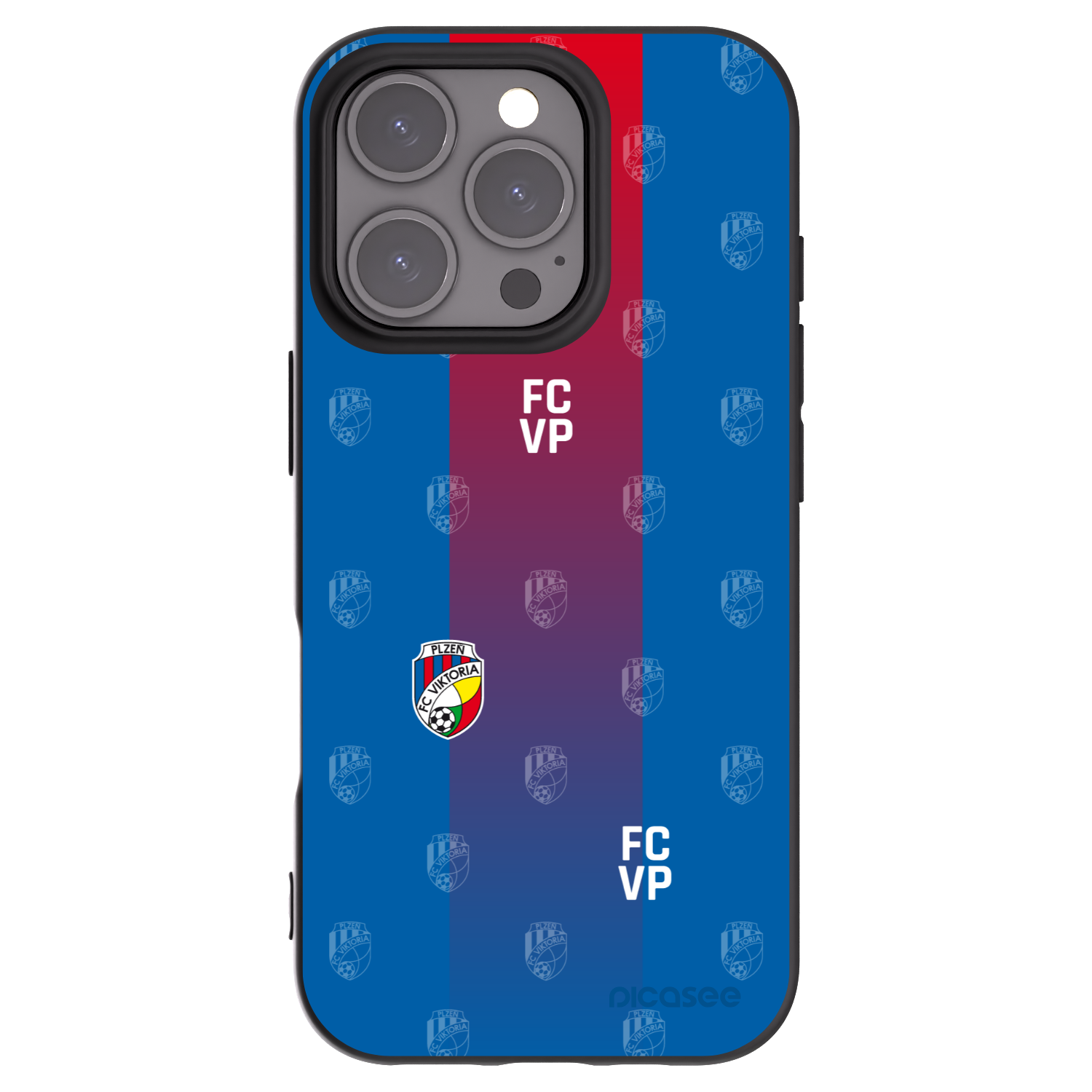 Picasee silikonový černý obal pro Apple iPhone 16 Pro - FC Viktoria Plzeň F