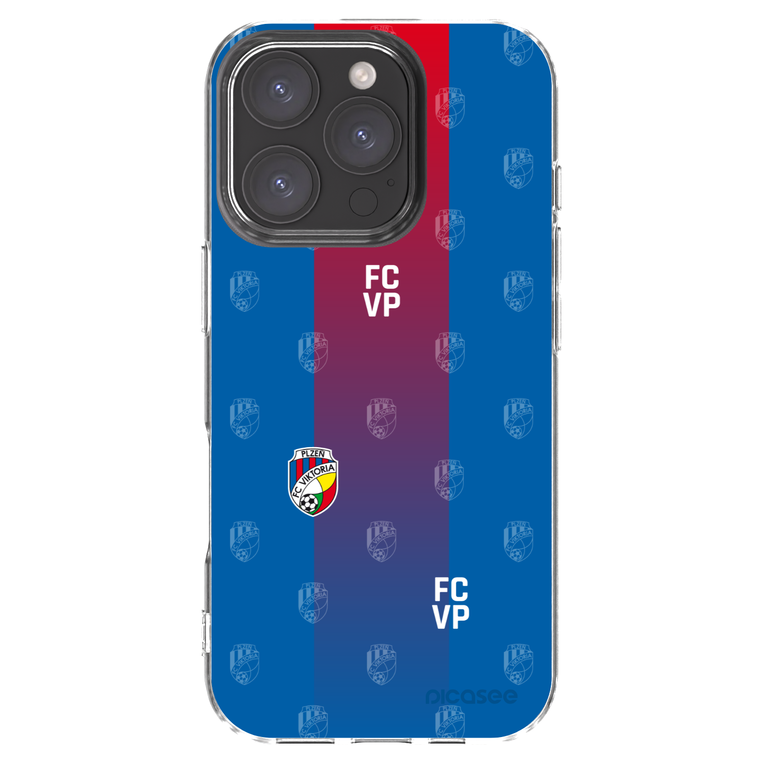 Picasee silikonový průhledný obal pro Apple iPhone 16 Pro - FC Viktoria Plzeň F