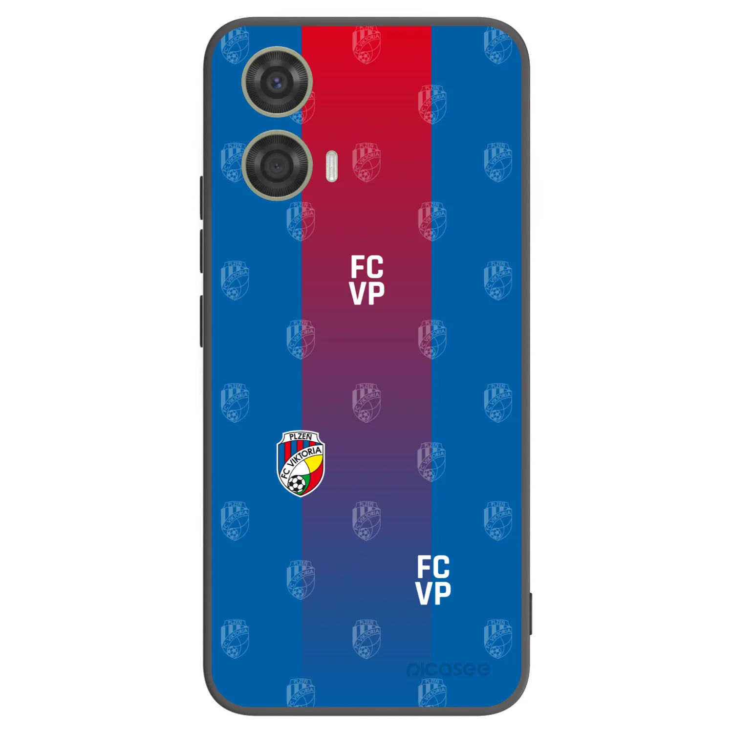 Picasee silikonový černý obal pro Motorola Moto G24 - FC Viktoria Plzeň F