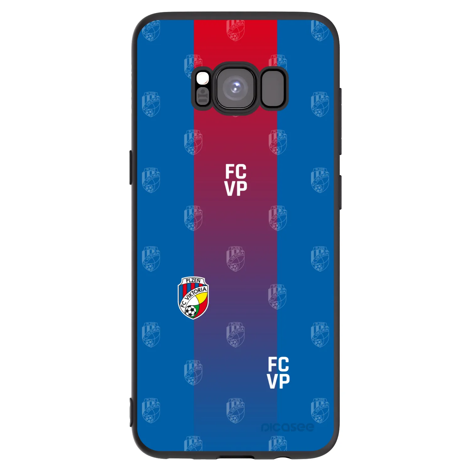 Picasee silikonový černý obal pro Samsung Galaxy S8 G950F - FC Viktoria Plzeň F