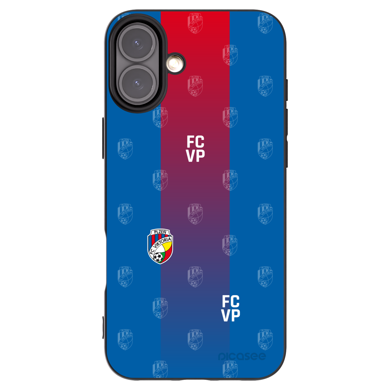 Picasee silikonový černý obal pro Apple iPhone 16 Plus - FC Viktoria Plzeň F