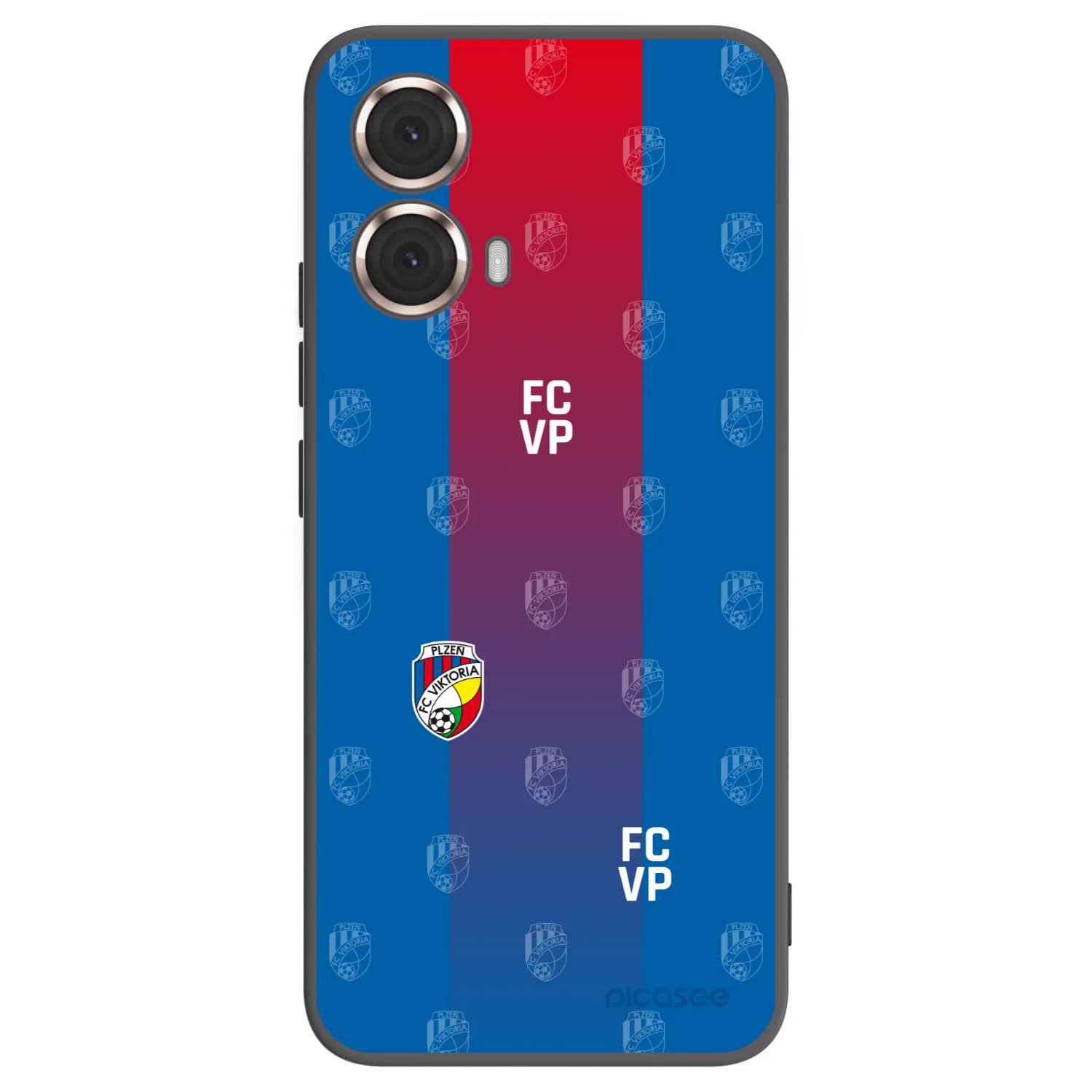 Picasee silikonový černý obal pro Motorola Moto G85 - FC Viktoria Plzeň F